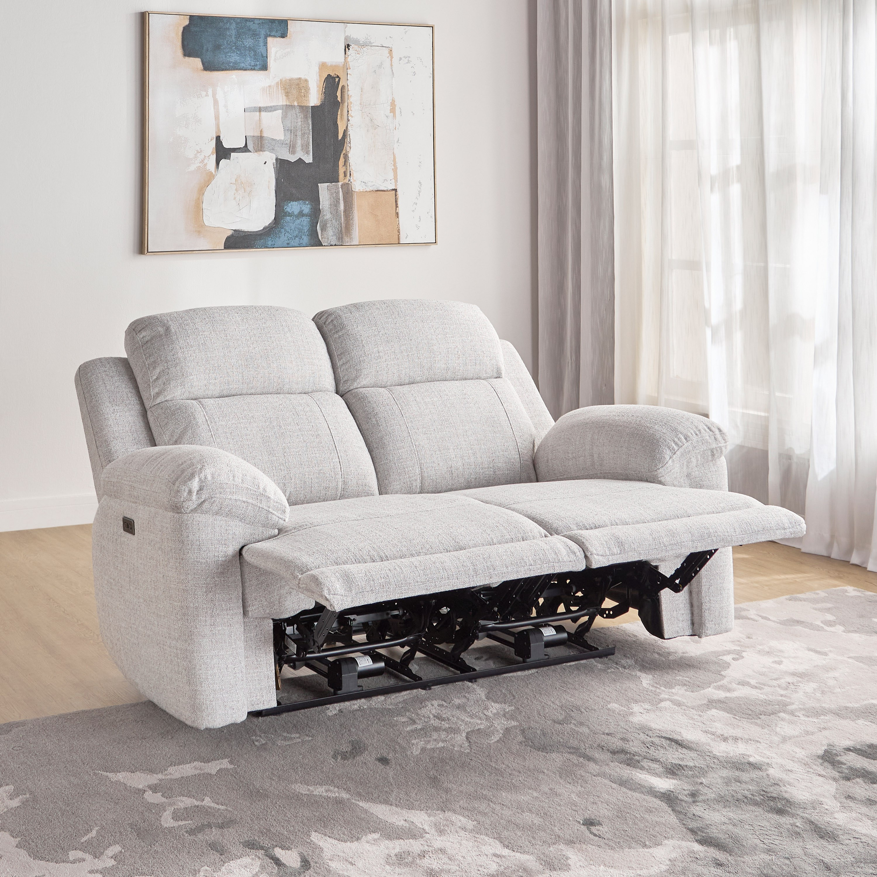 كنبة استرخاء كهربائية مقعدين قماش - نيمبوس-furniture-sofaandseating-recliners-image-3