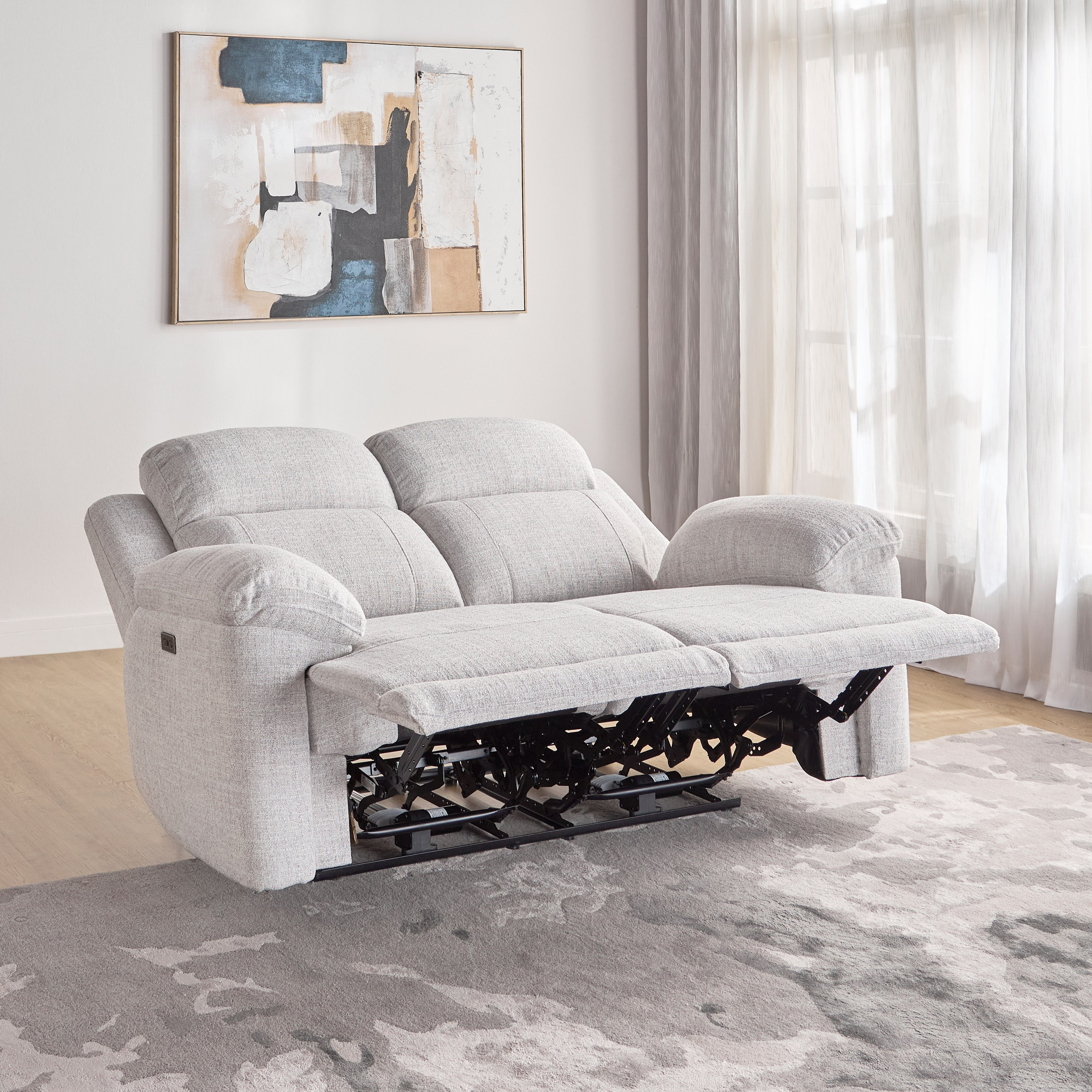 كنبة استرخاء كهربائية مقعدين قماش - نيمبوس-furniture-sofaandseating-recliners-image-4