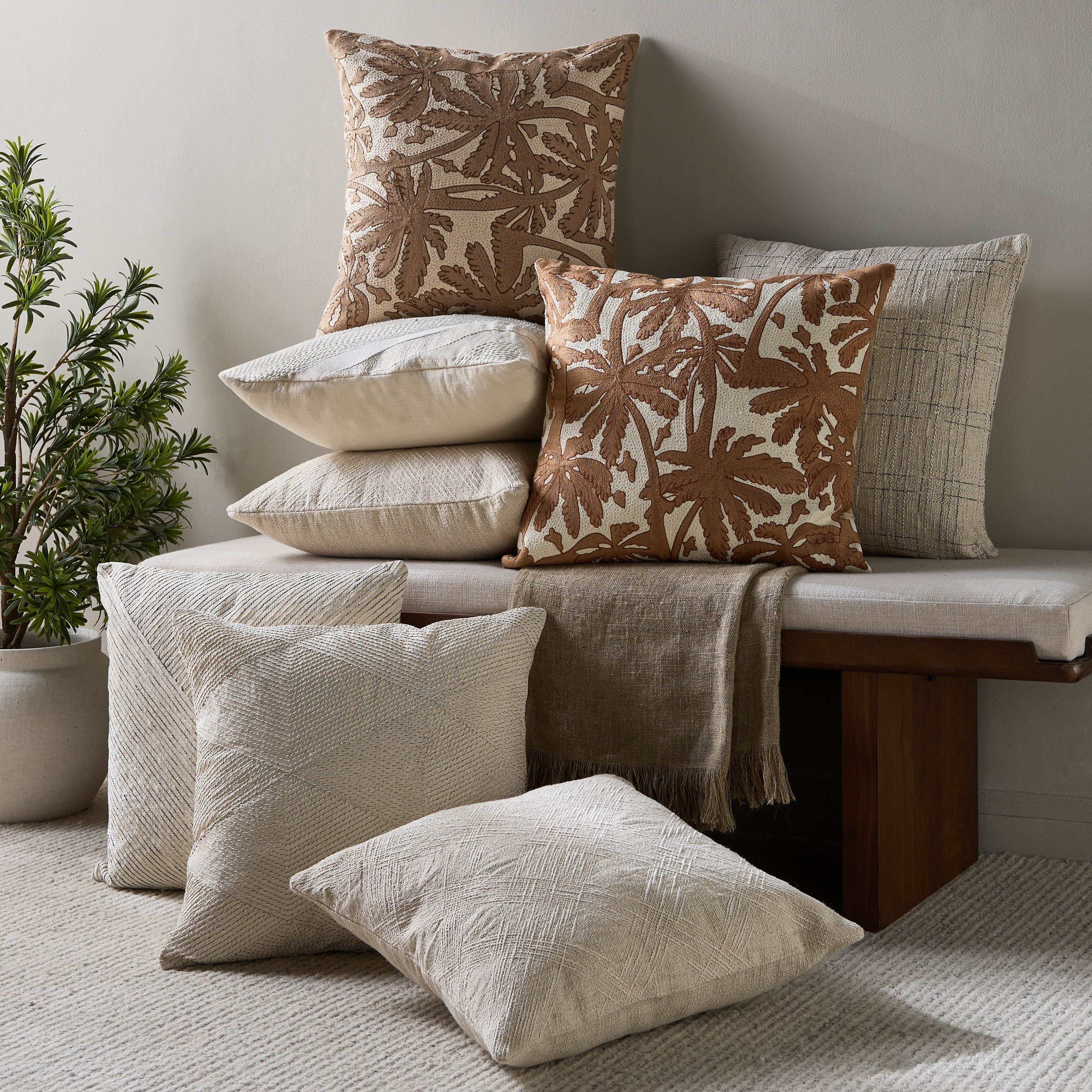 Cedric Embroidered Cushion Cover - 50x50 cm-household-cushionsandthrows-cushioncovers-image-4