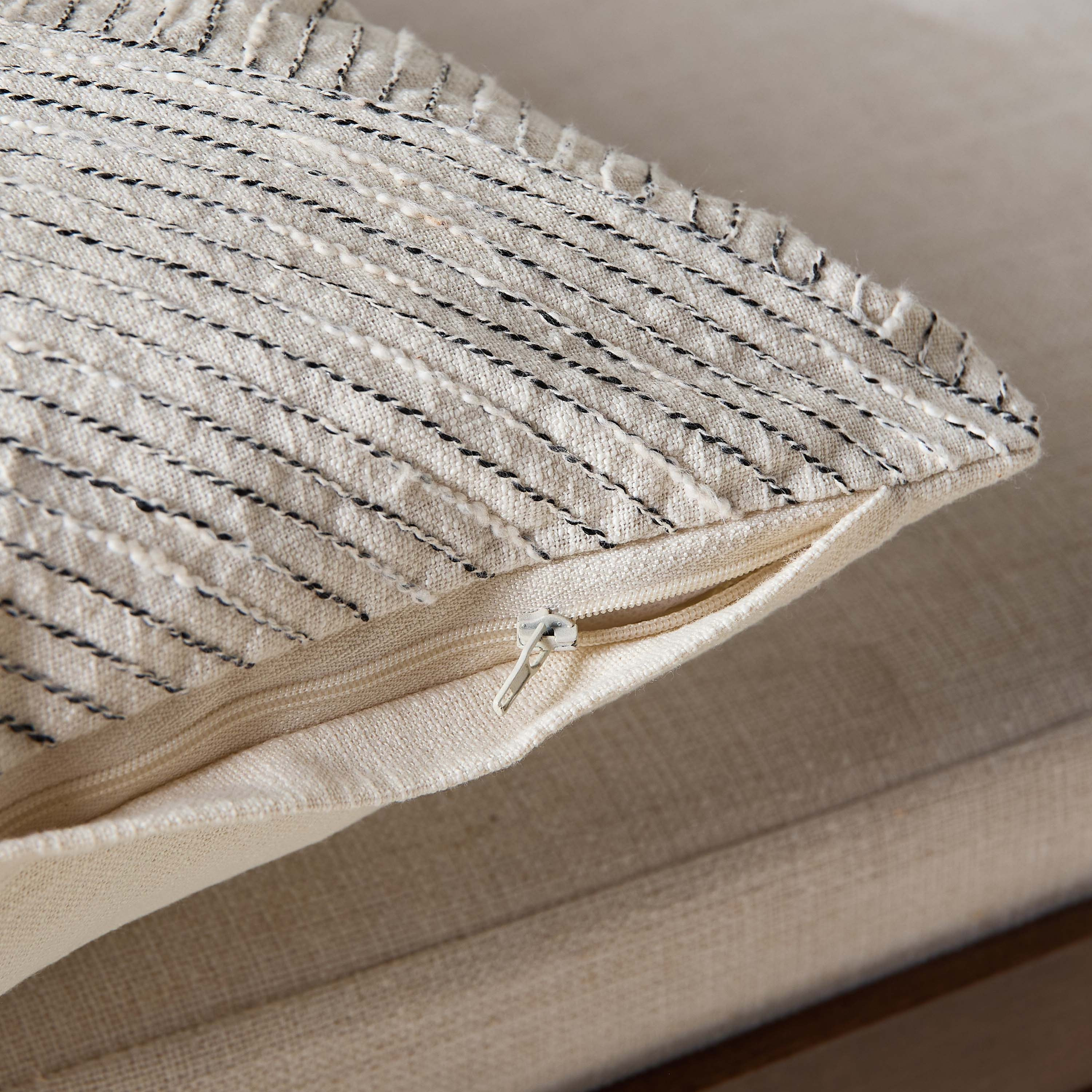 Elara Embroidered Cushion Cover - 50x50 cm-household-cushionsandthrows-cushioncovers-image-3