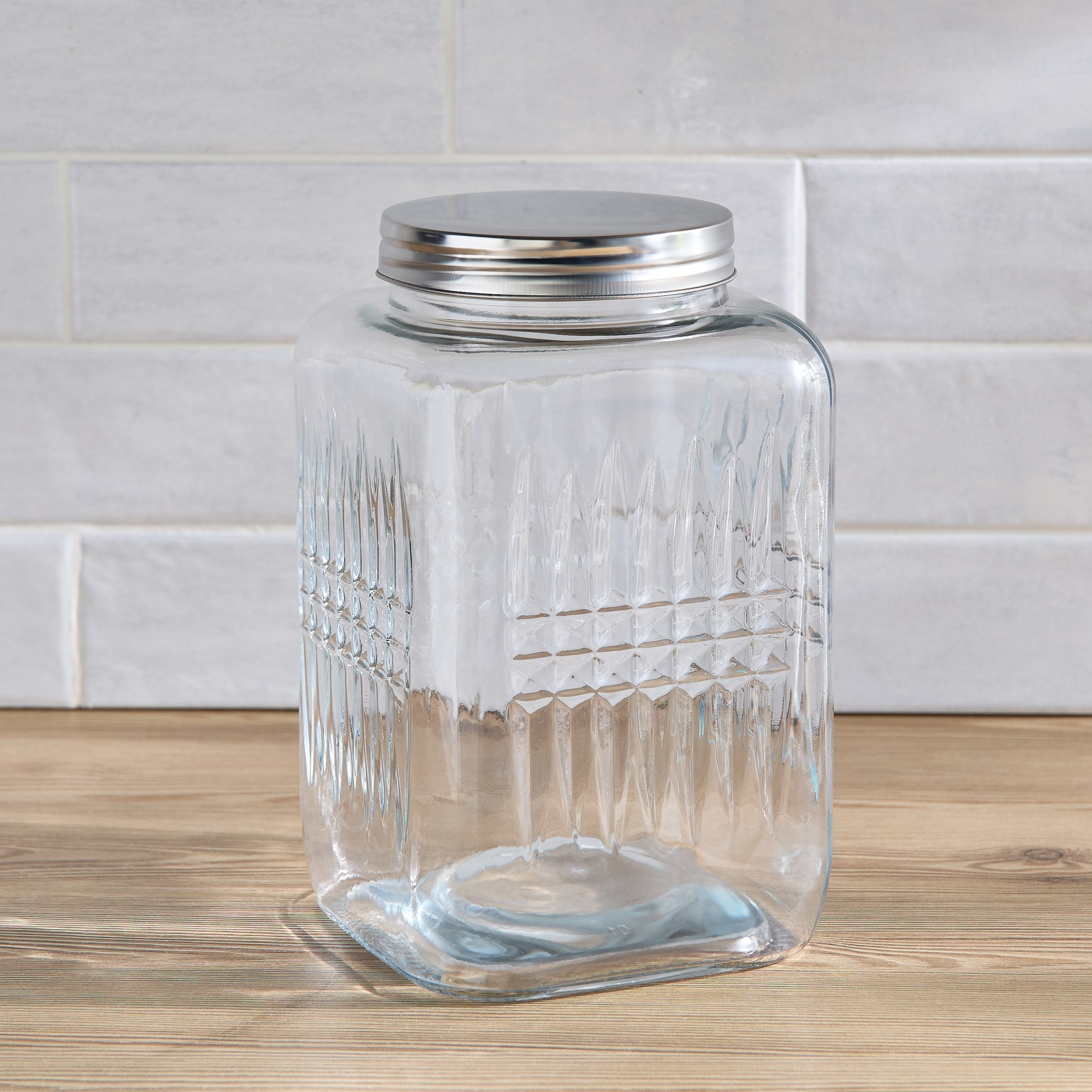 Kubik Glass Jar - 4.2 L-household-kitchen-foodstorage-spiceracksandjars-image-1