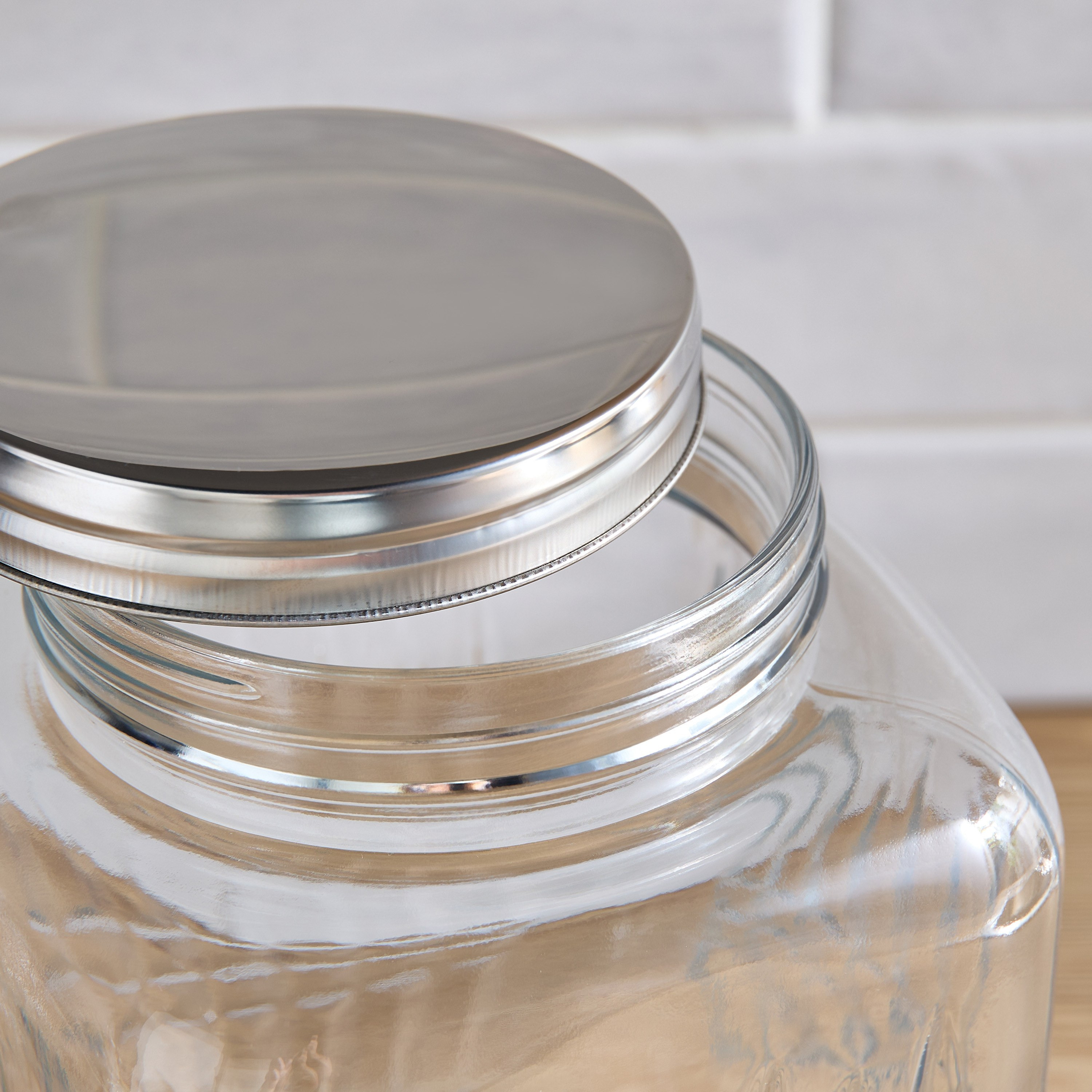 Kubik Glass Jar - 4.2 L-household-kitchen-foodstorage-spiceracksandjars-image-2