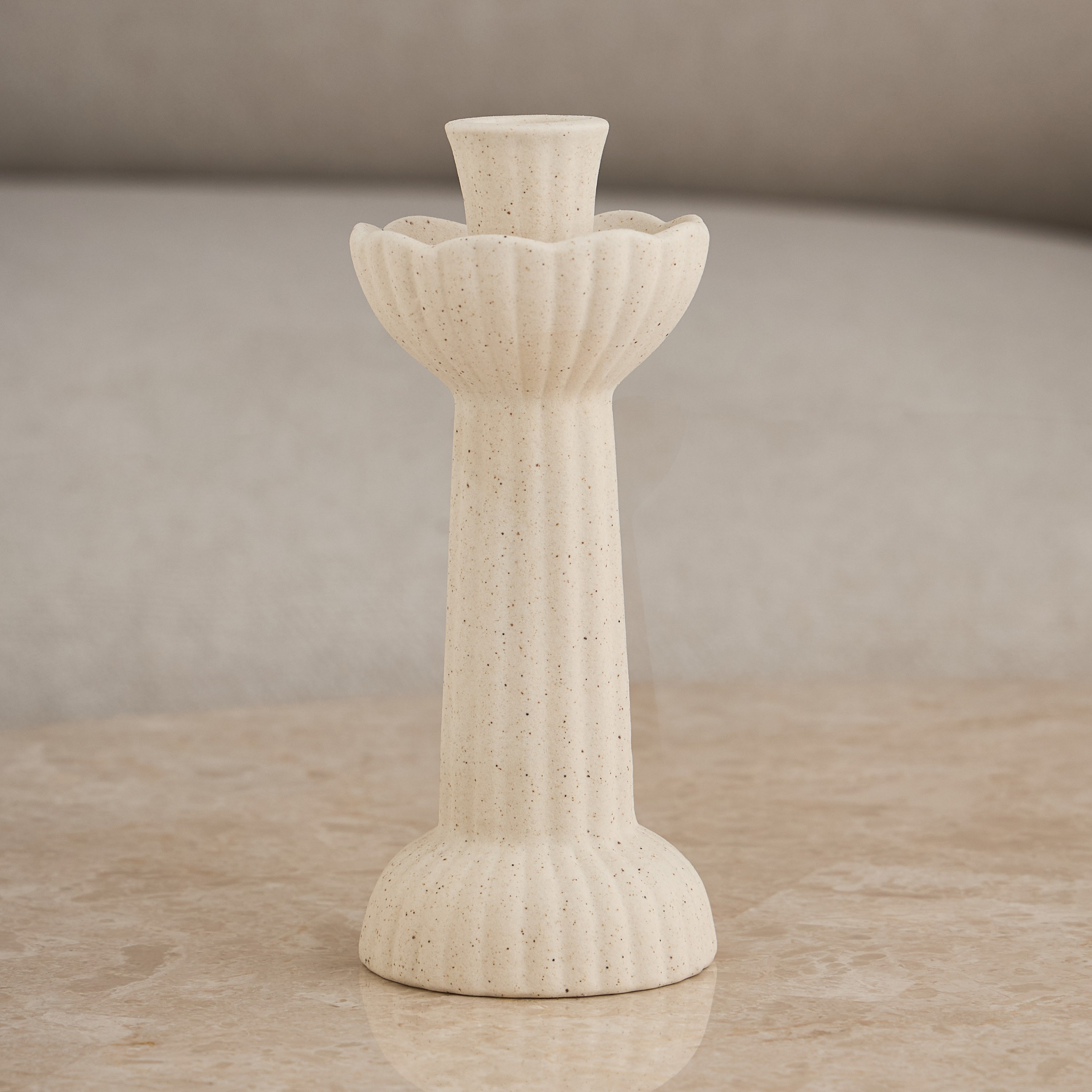 Tamara Ceramic Taper Candleholder - 19 cm-household-decor-candleholdersandlanterns-image-3