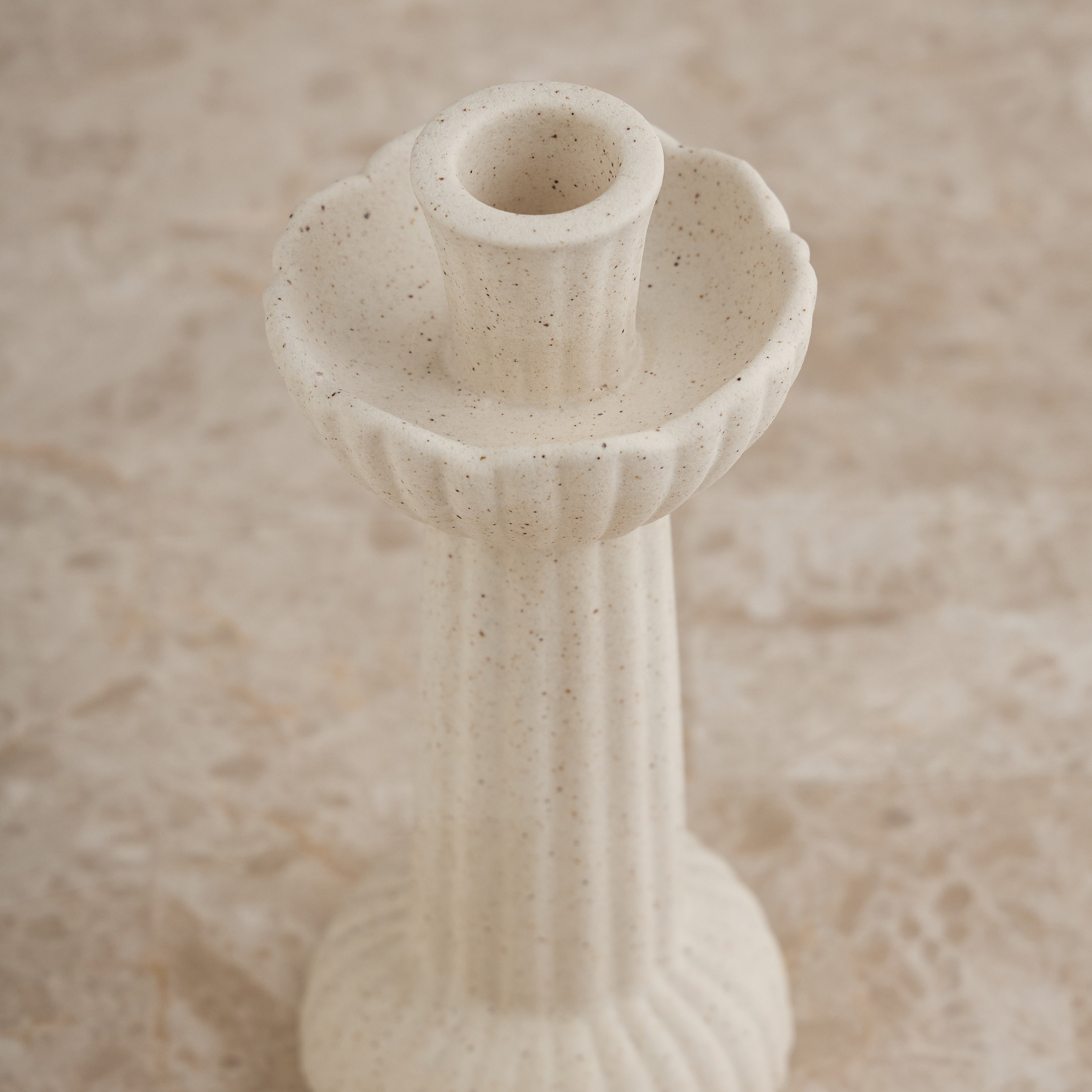 Tamara Ceramic Taper Candleholder - 19 cm-household-decor-candleholdersandlanterns-image-4