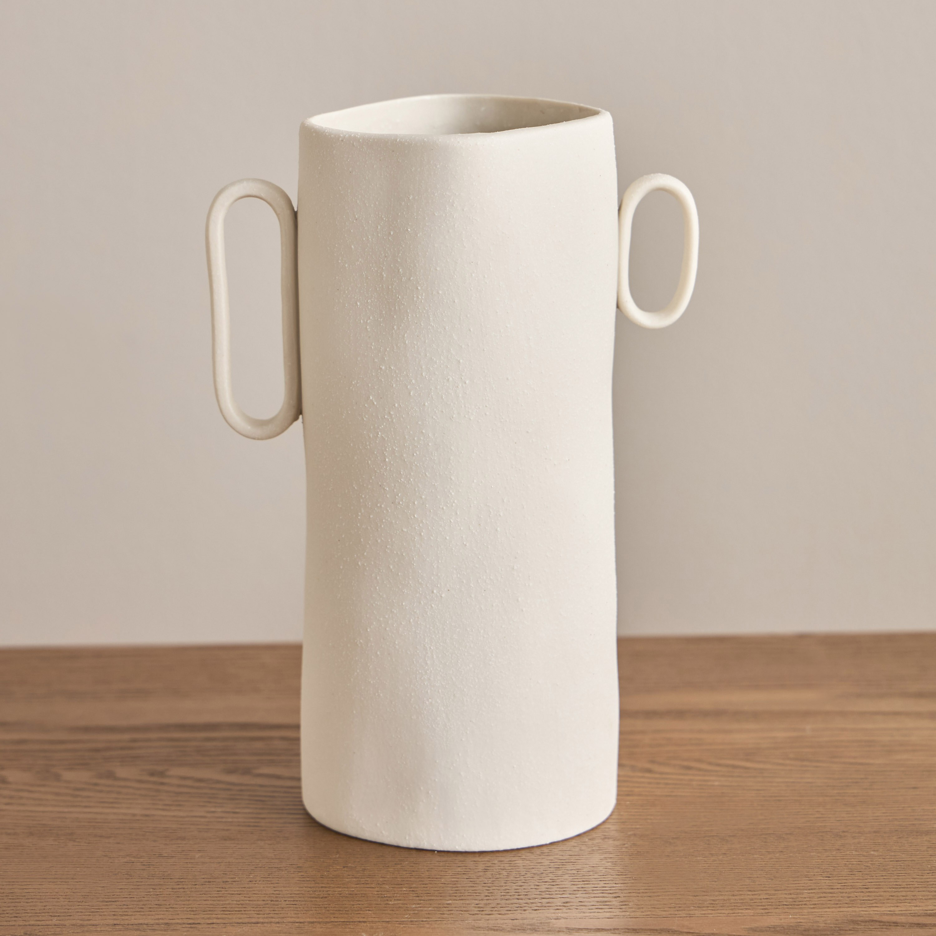 Raha Stoneware Vase - 21 cm-household-decor-vasesandbowls-image-1