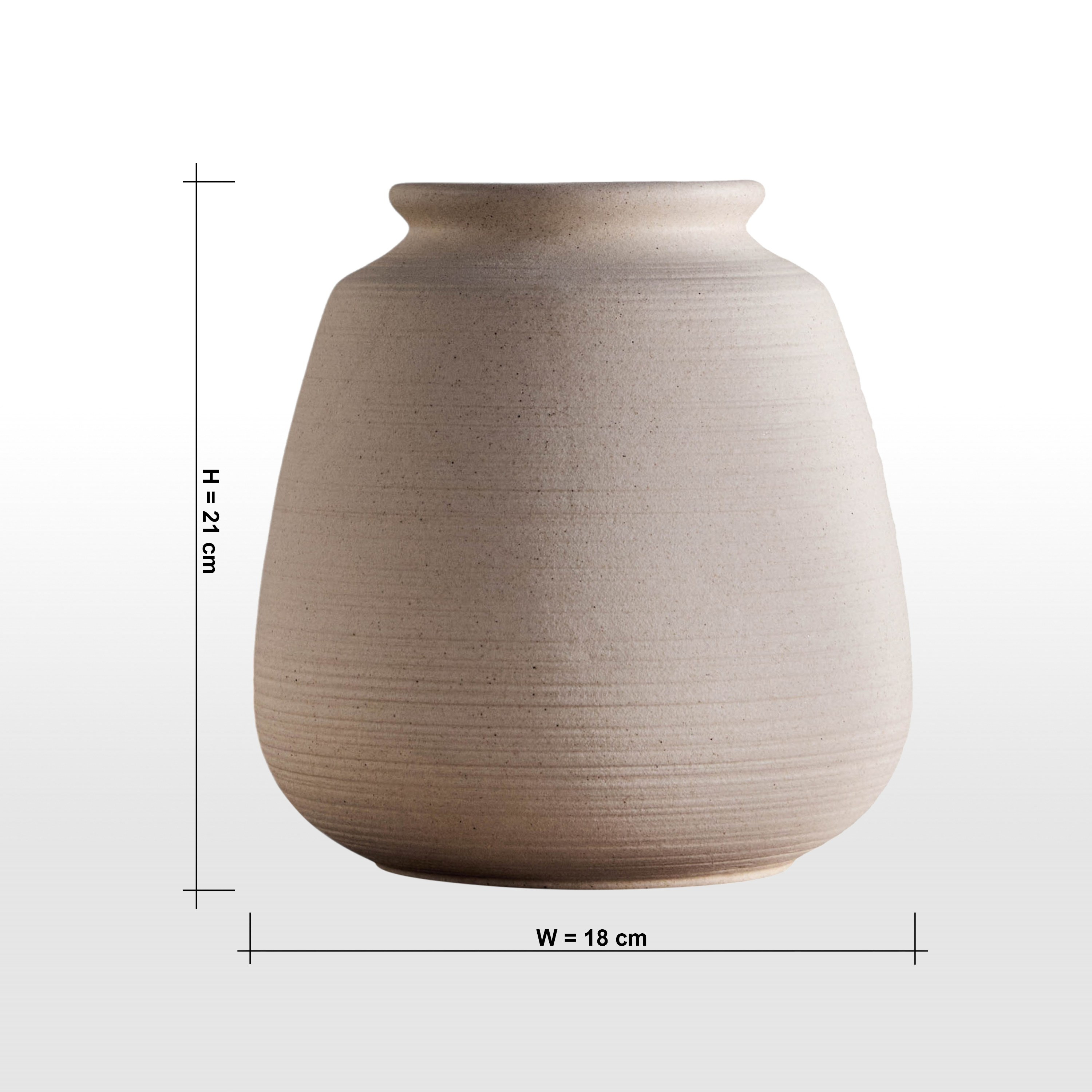 مزهرية سيراميك - تمارا - 21 سم-household-decor-vasesandbowls-image-4