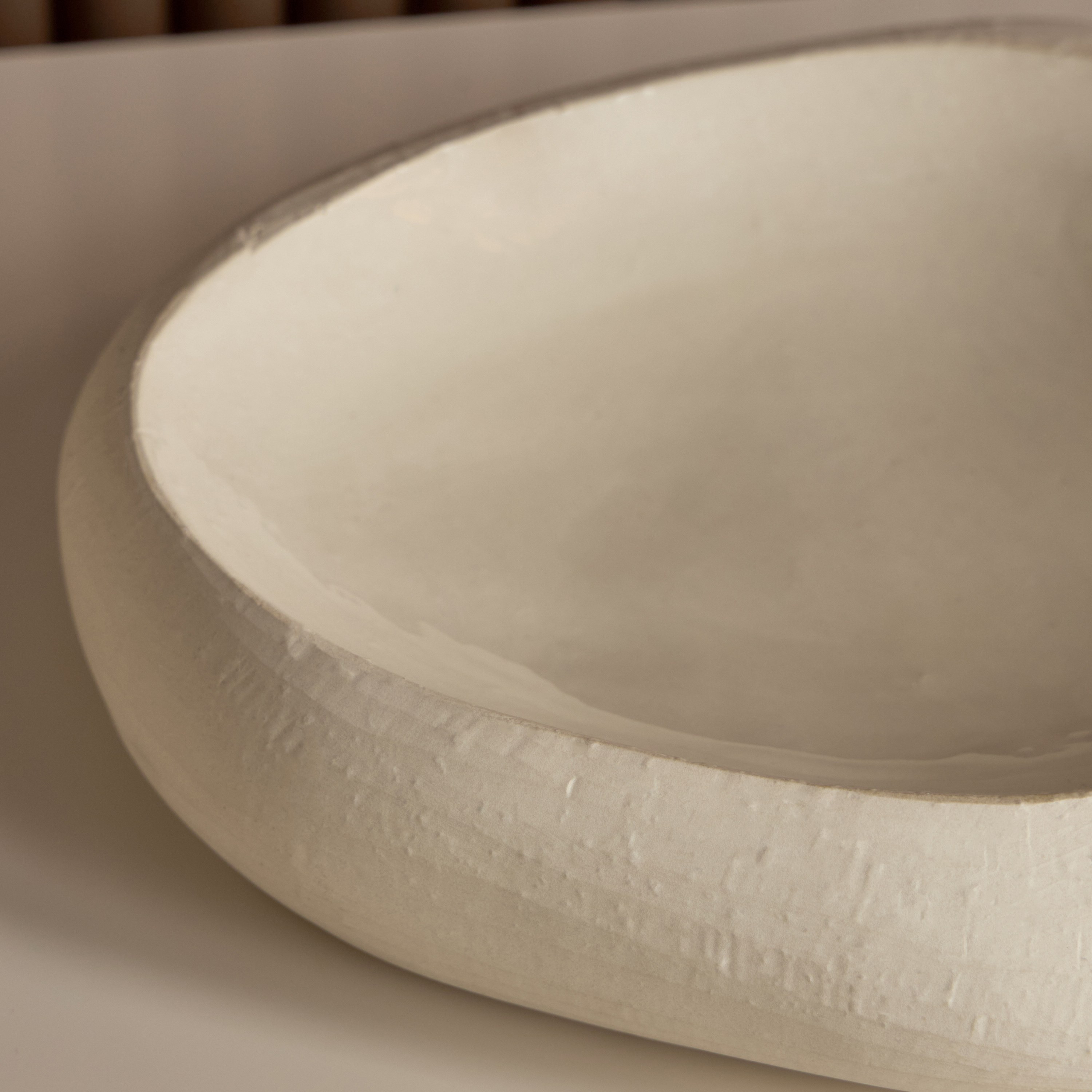 Qubba Ceramic Decorative Platter - 18x20 cm-household-decor-boxesandtrays-image-2