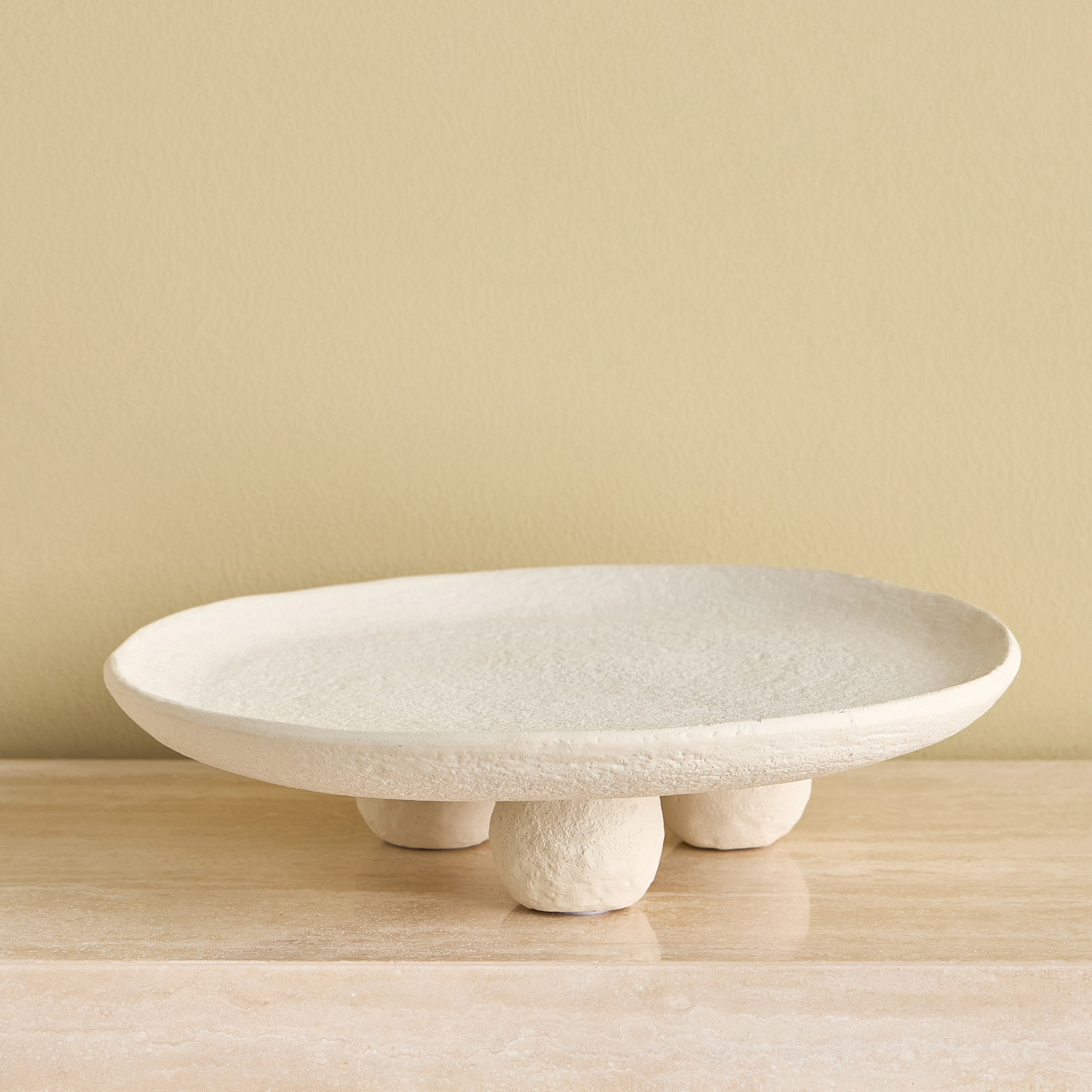 Qubba Ceramic Decorative Platter - 30x30 cm-household-decor-boxesandtrays-image-1