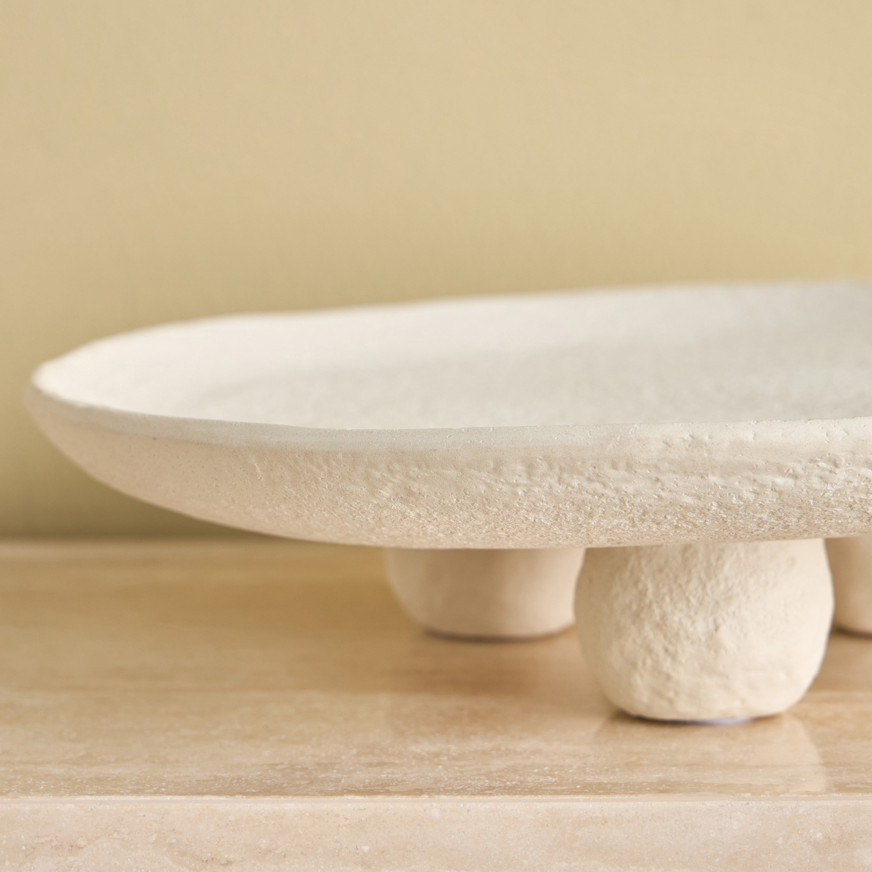 Qubba Ceramic Decorative Platter - 30x30 cm-household-decor-boxesandtrays-image-2