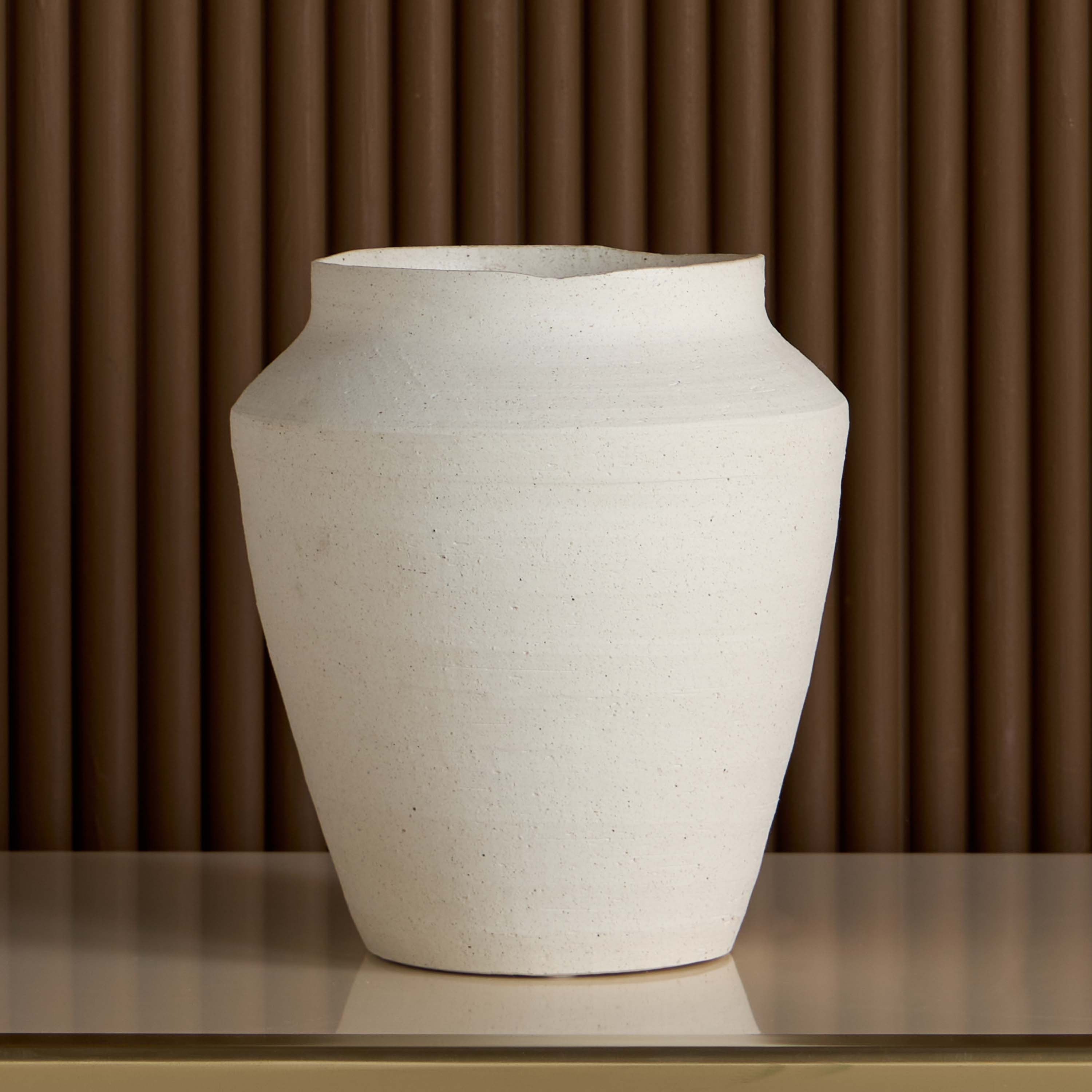مزهرية حجر - قبة - 24 سم-household-decor-vasesandbowls-image-3