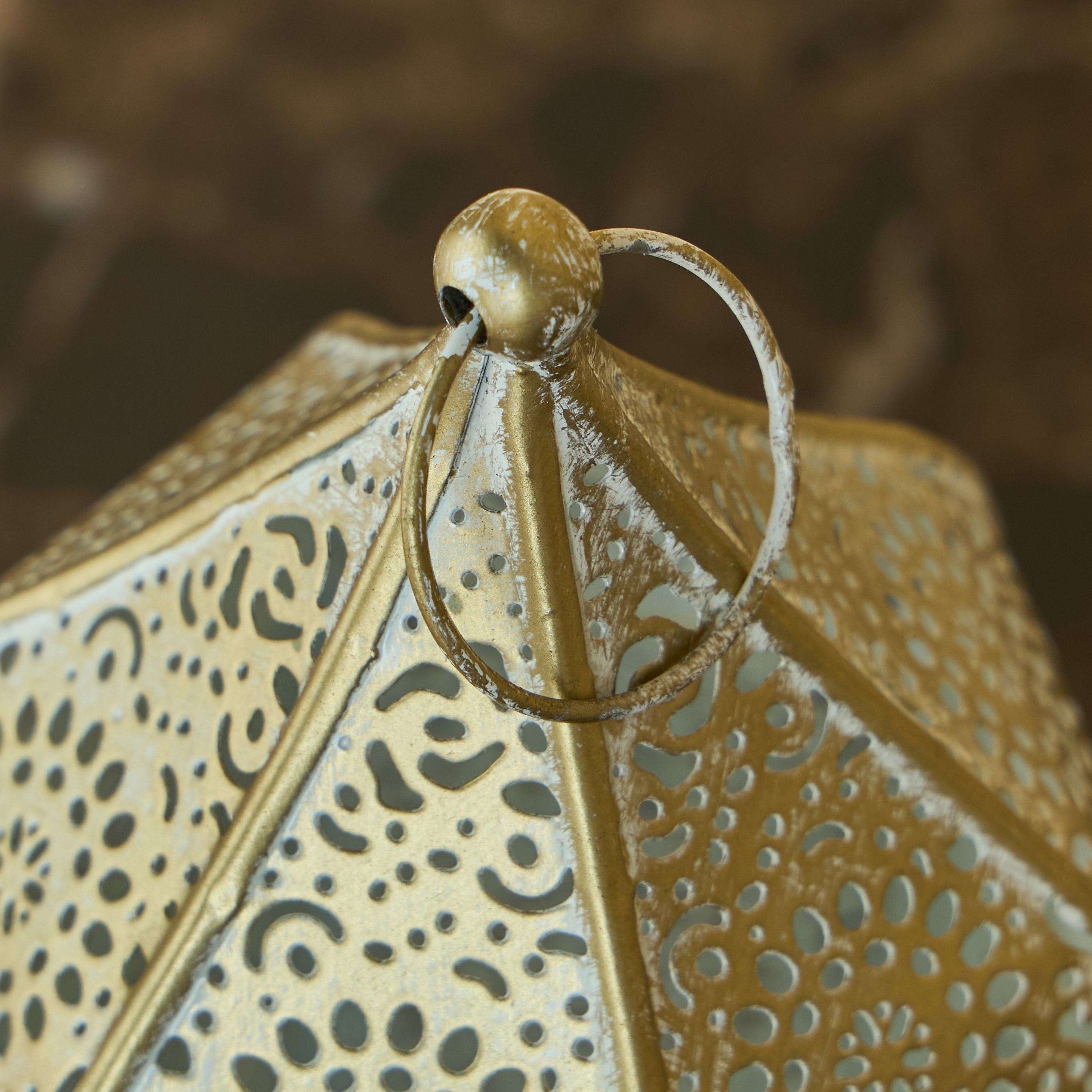 Funes Iron and Glass Lantern - 23 cm-household-decor-candleholdersandlanterns-image-4