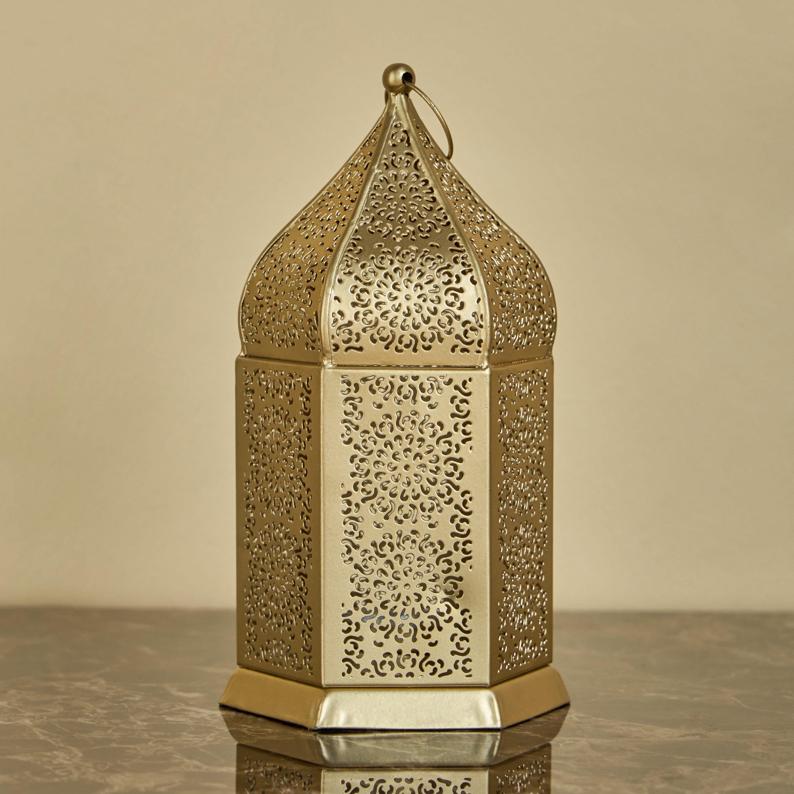 Vigo Iron and Glass Lantern - 23 cm-household-decor-candleholdersandlanterns-image-1