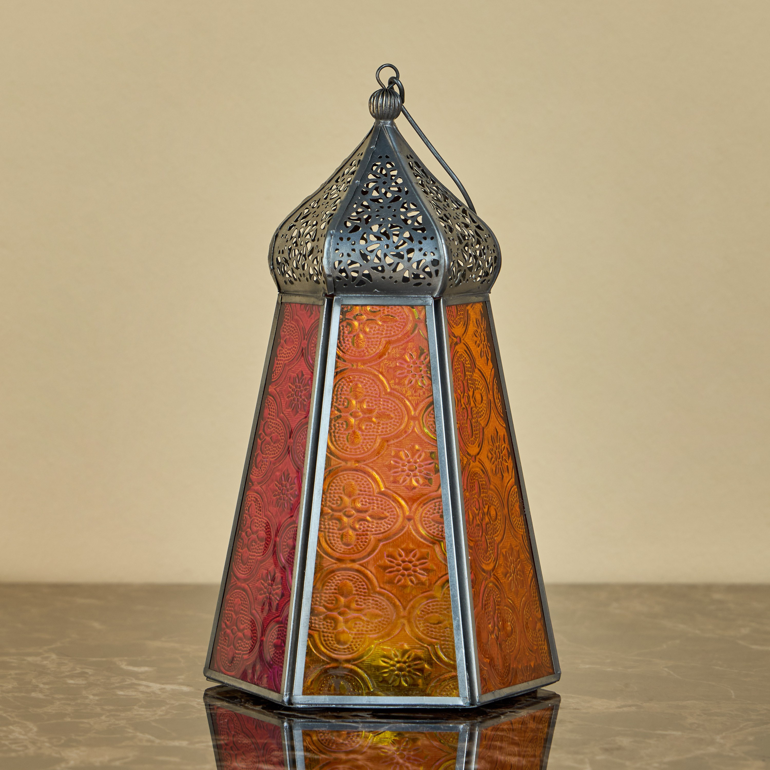 Arucas Glass Lantern - 22 cm-household-decor-candleholdersandlanterns-image-1