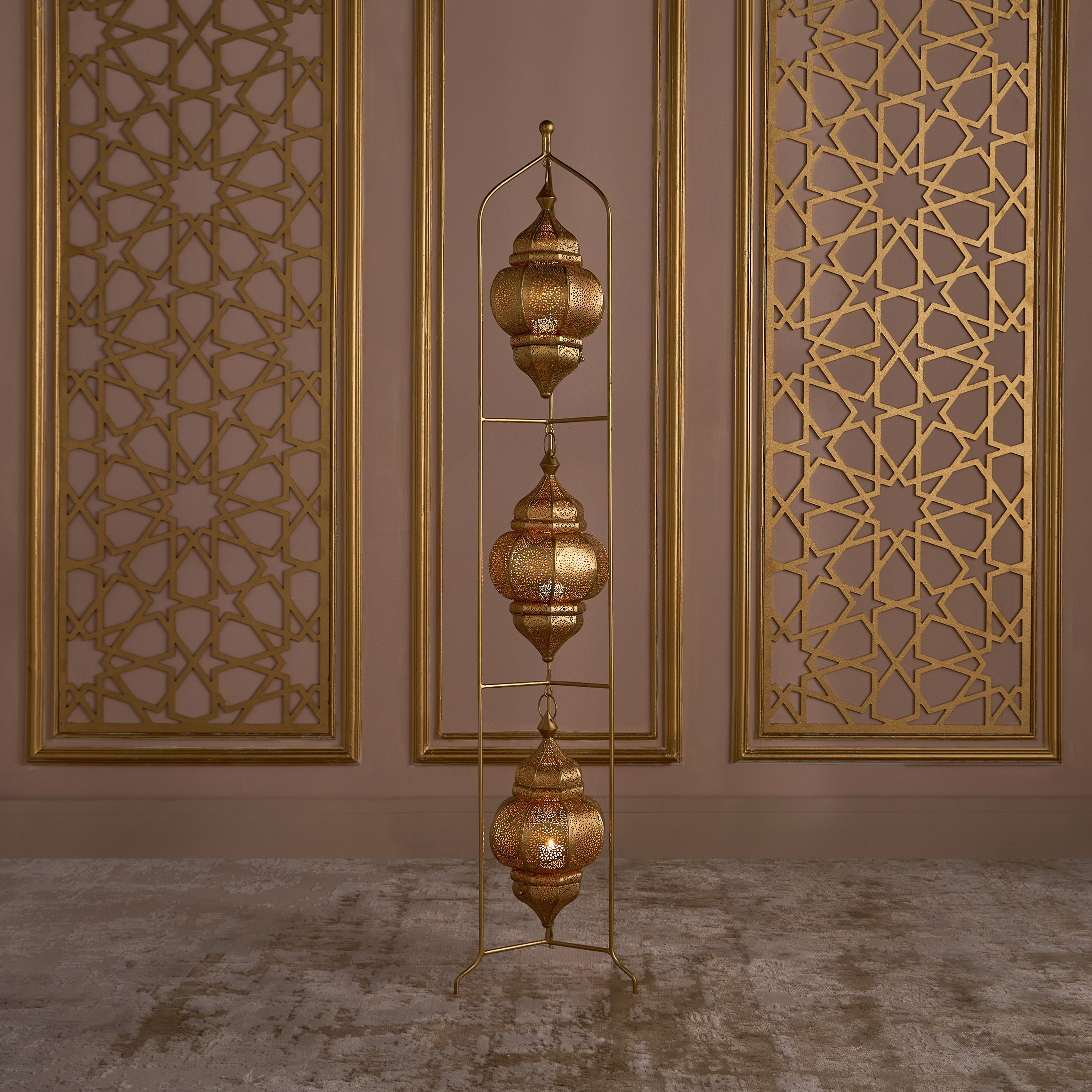 Alcoy Iron Hanging Tealight Lantern - 146 cm-household-decor-candleholdersandlanterns-image-2