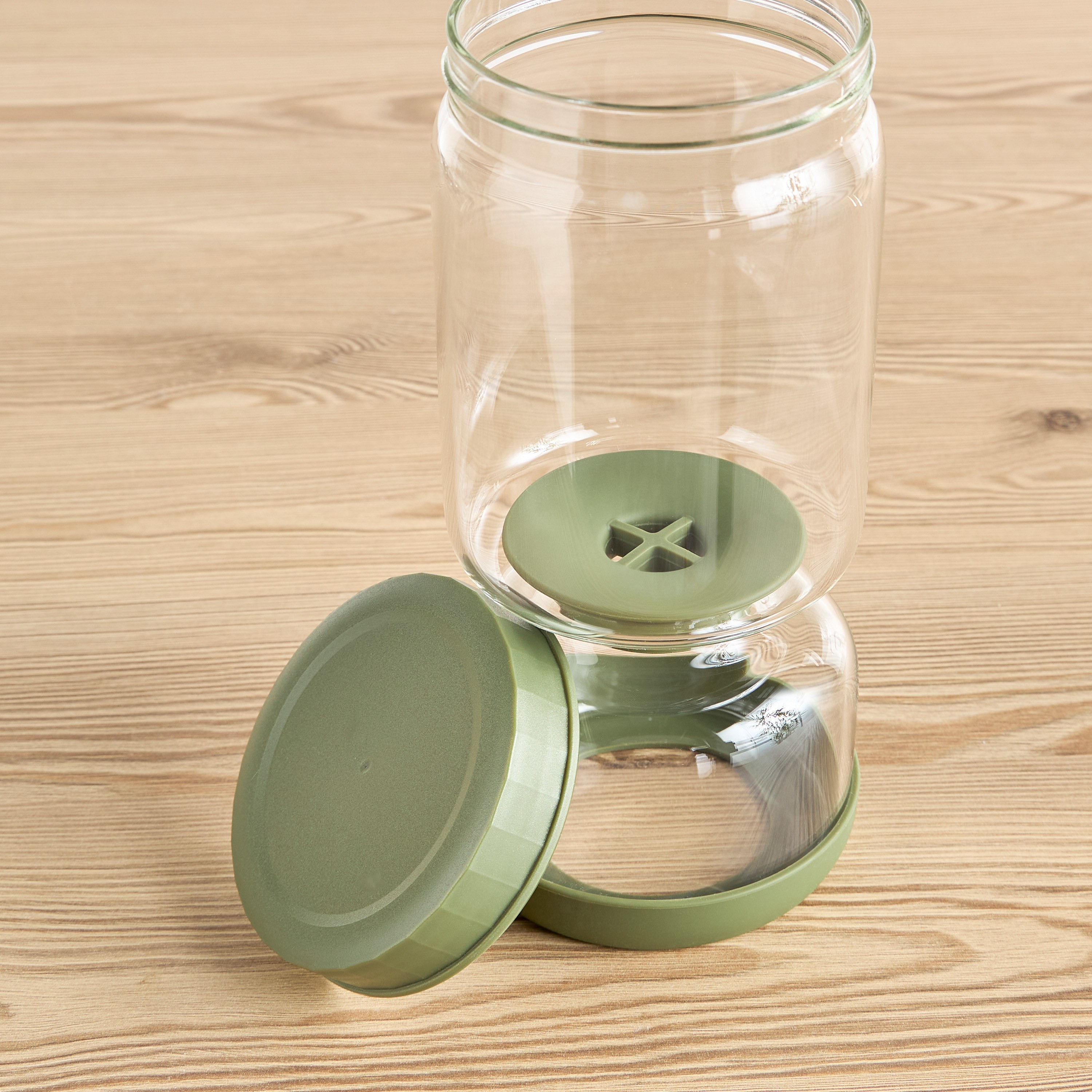 Kyros Pickle Fermentation Hourglass Jar - 1.3 L-household-kitchen-foodstorage-spiceracksandjars-image-4