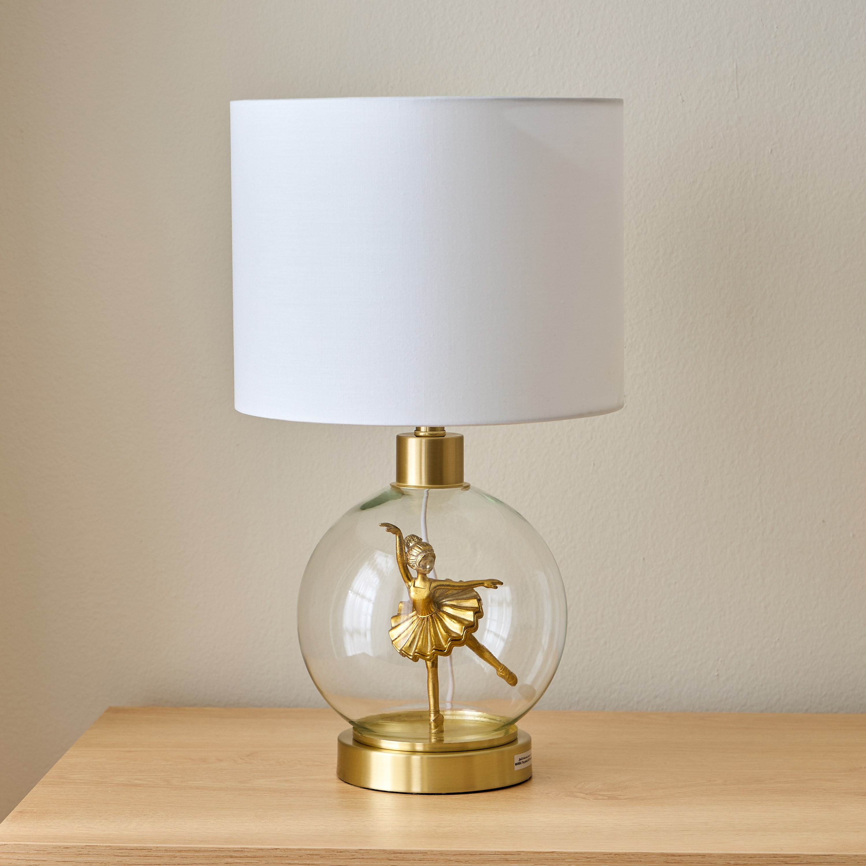 مصباح طاولة معدني بتصميم باليرينا - فراني - 46 سم-babyandkids-decorandlighting-lighting-tablelamps-image-1