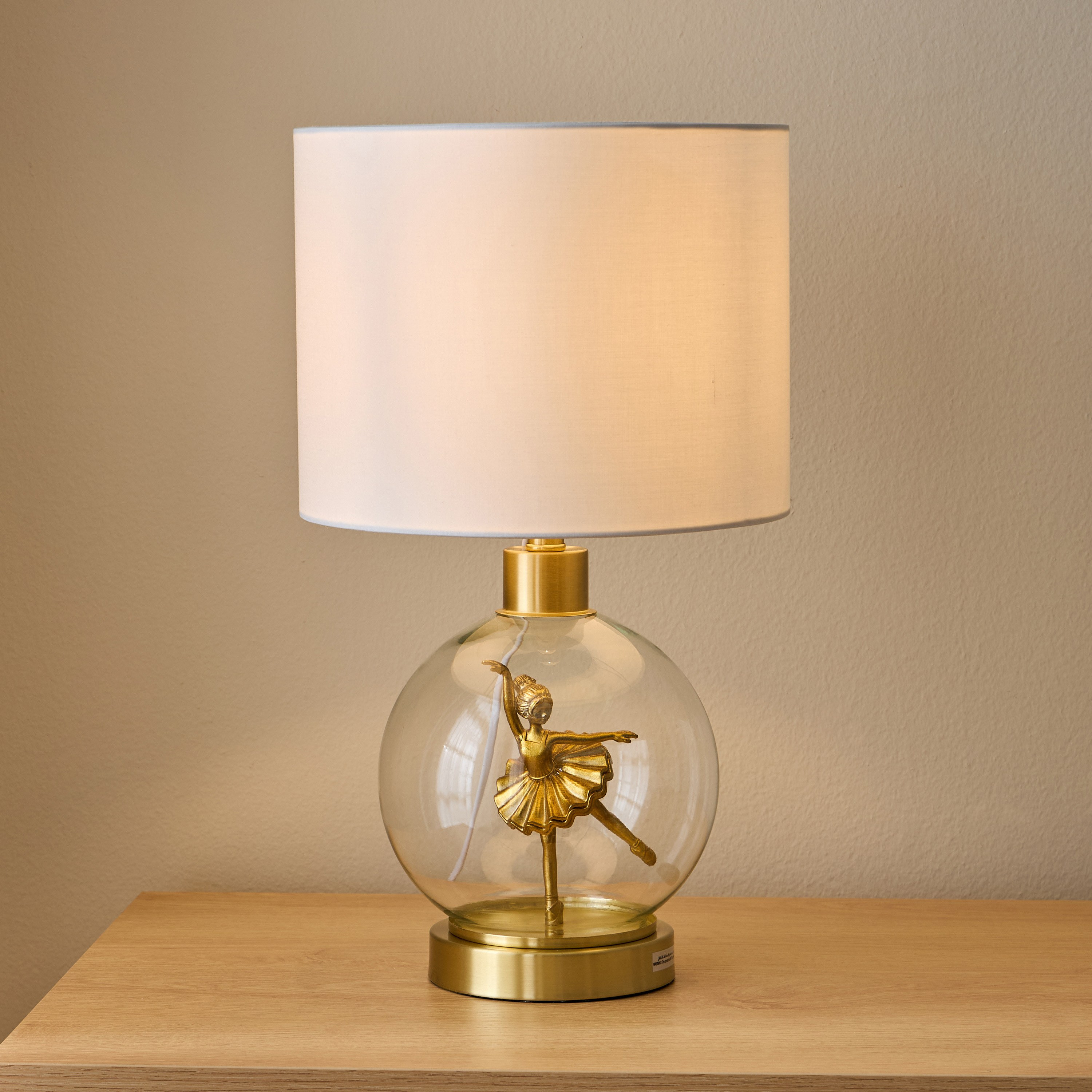 مصباح طاولة معدني بتصميم باليرينا - فراني - 46 سم-babyandkids-decorandlighting-lighting-tablelamps-image-2