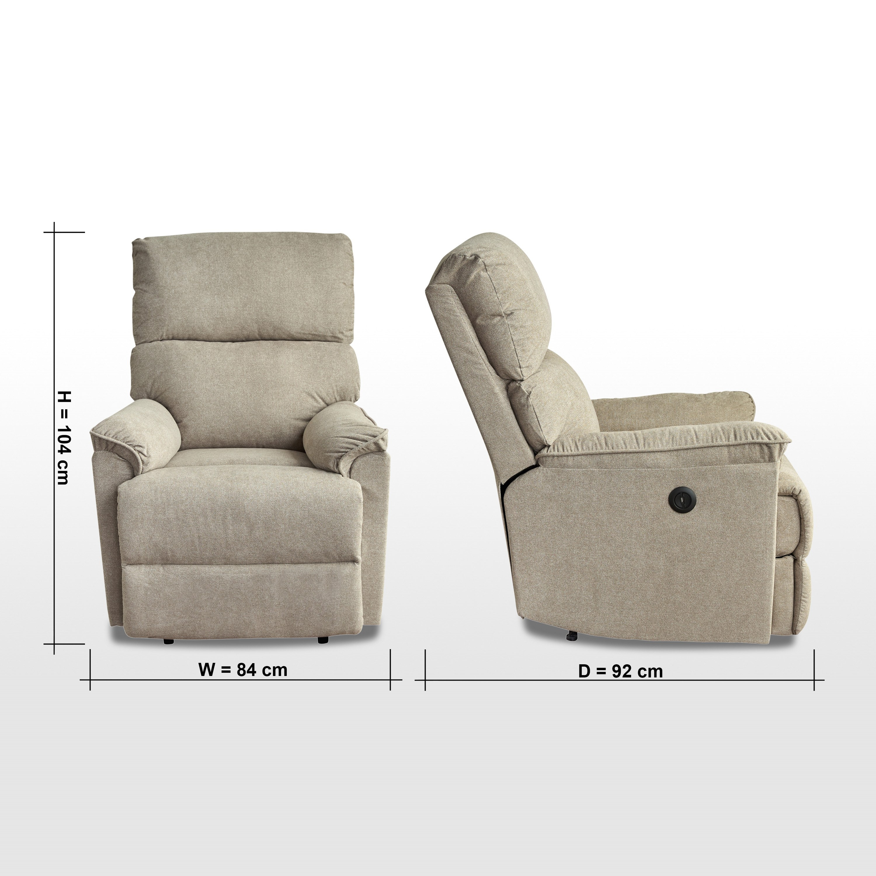 كرسي استرخاء كهربائي قماش - آرون-furniture-sofaandseating-recliners-image-14