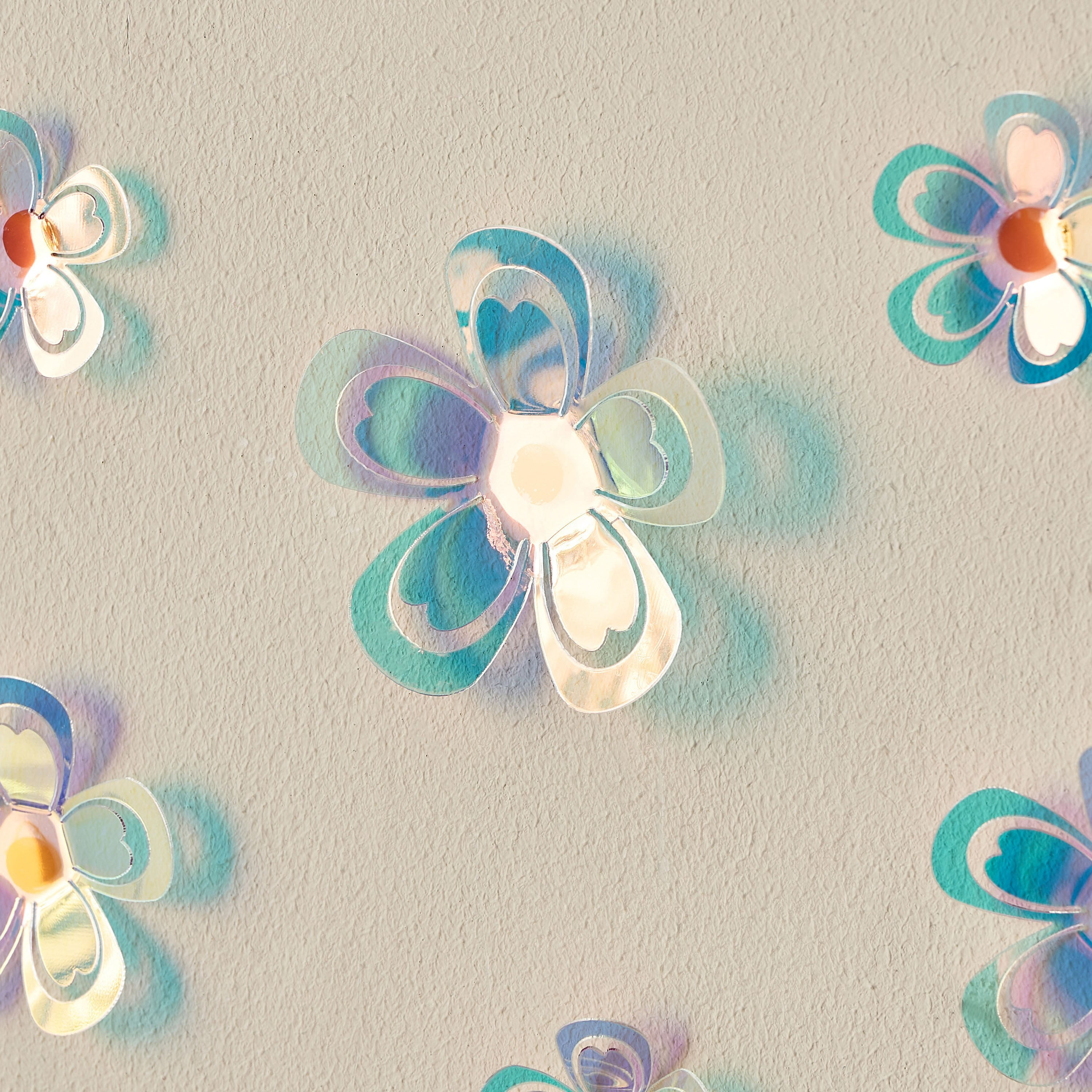 ملصق حائط أكريليك بتصميم زهور ثلاثي الأبعاد-babyandkids-decorandlighting-decor-wallart-image-2