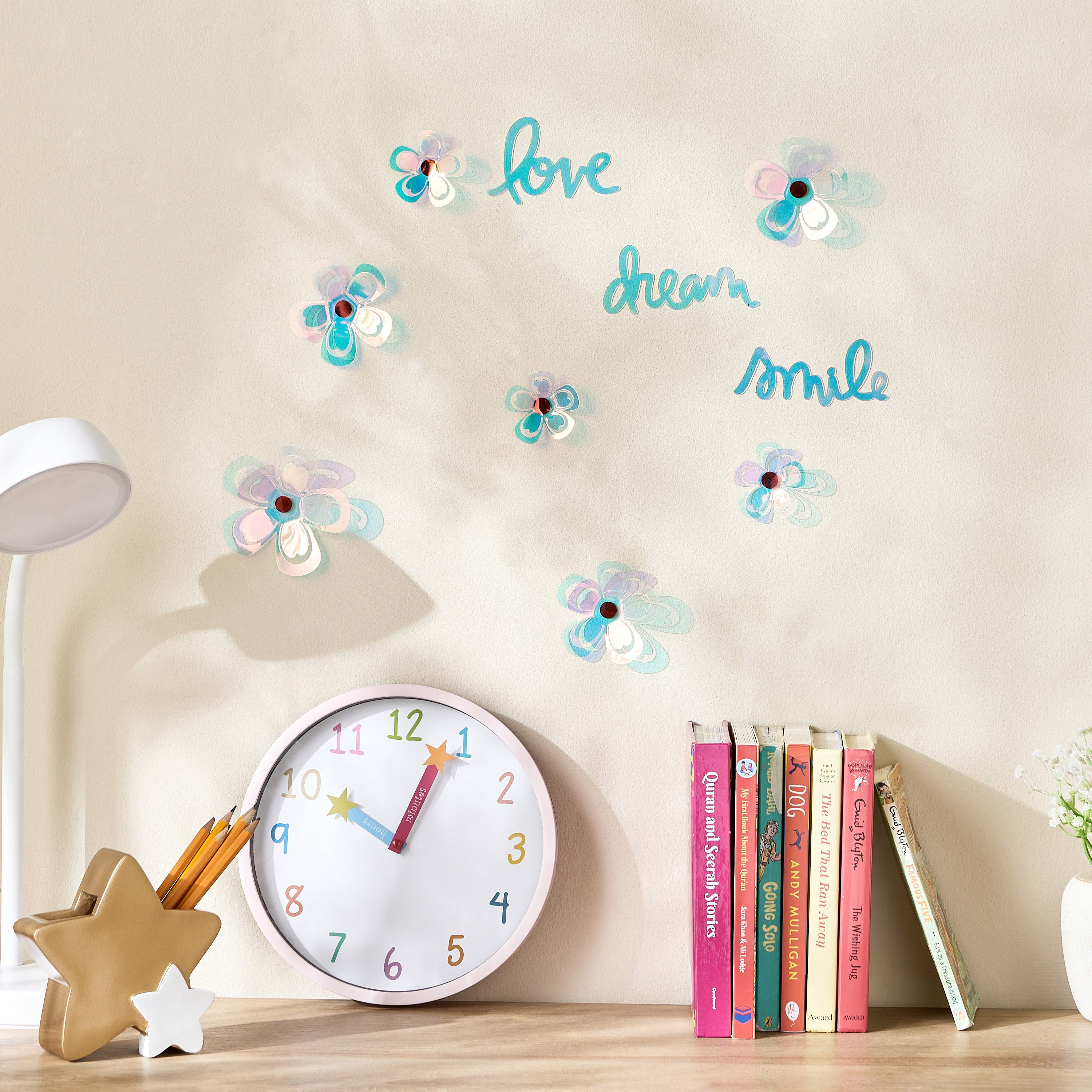 ملصق حائط أكريليك بتصميم زهور ثلاثي الأبعاد-babyandkids-decorandlighting-decor-wallart-image-3