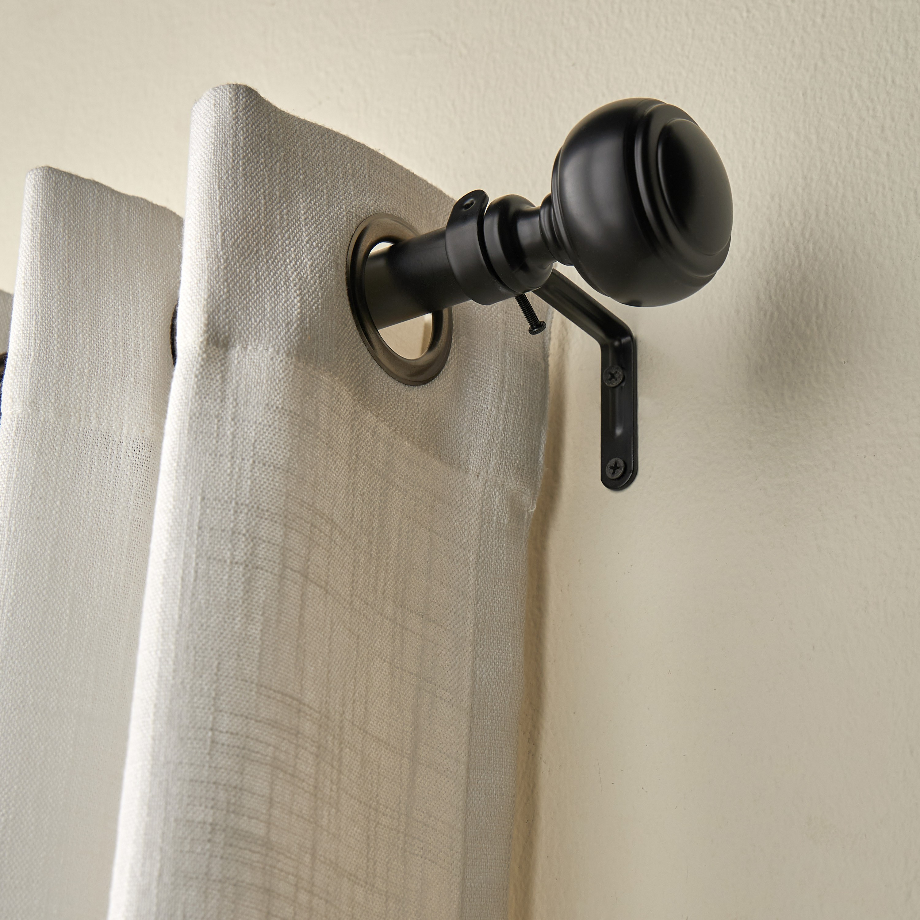 Knob Extendable Single Curtain Rod - 107-305 cm-household-windows-curtainrodsandaccessories-curtainrods-image-2
