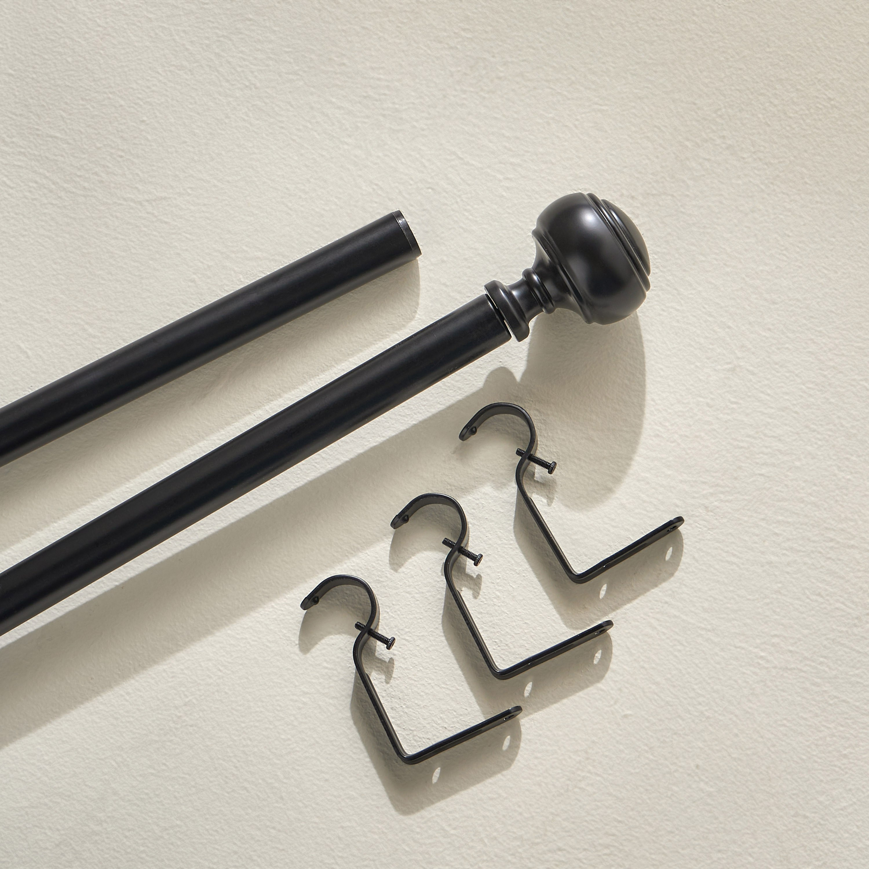 Knob Extendable Single Curtain Rod - 107-305 cm-household-windows-curtainrodsandaccessories-curtainrods-image-3