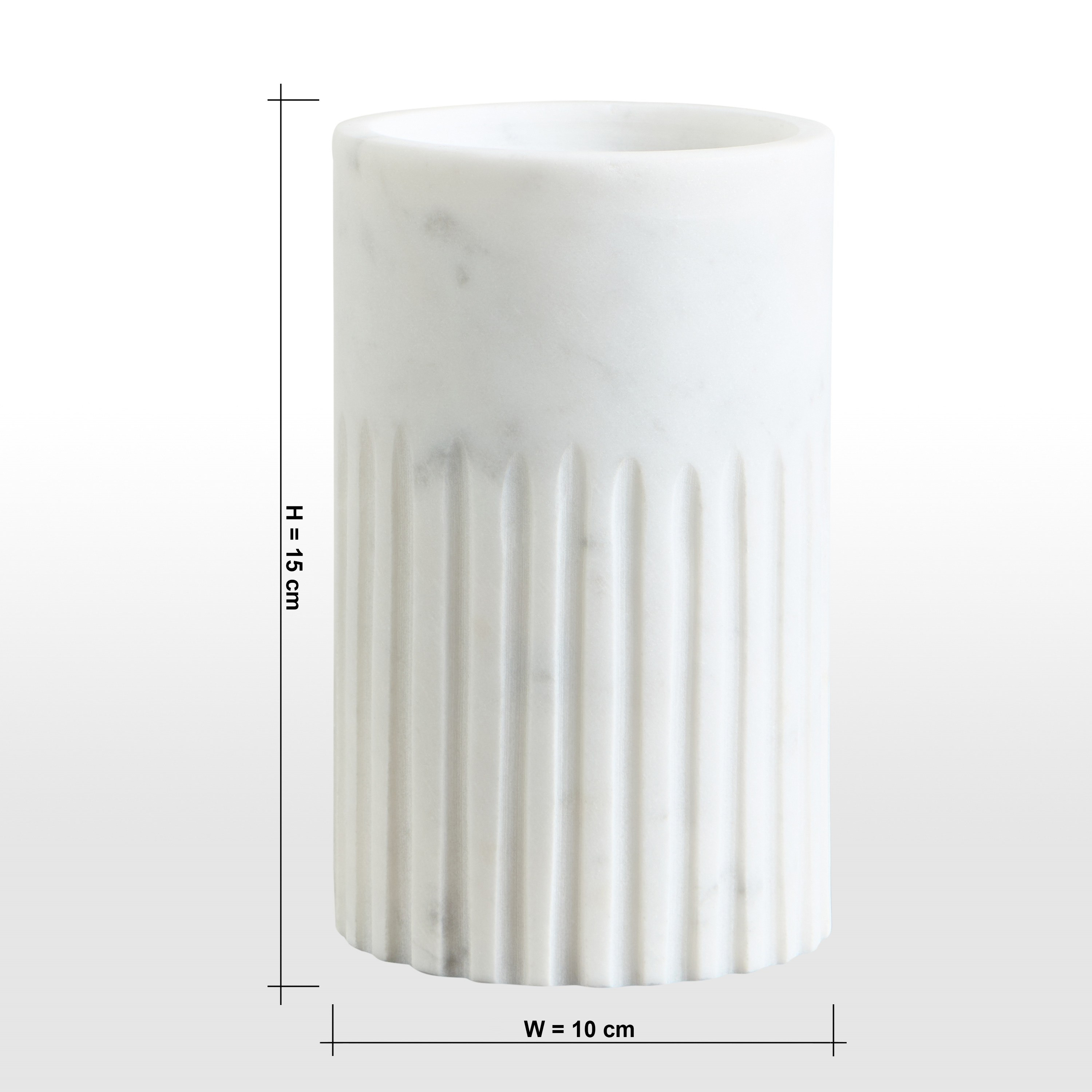 Qubba Pillar Candleholder - 15 cm-household-decor-candleholdersandlanterns-image-6