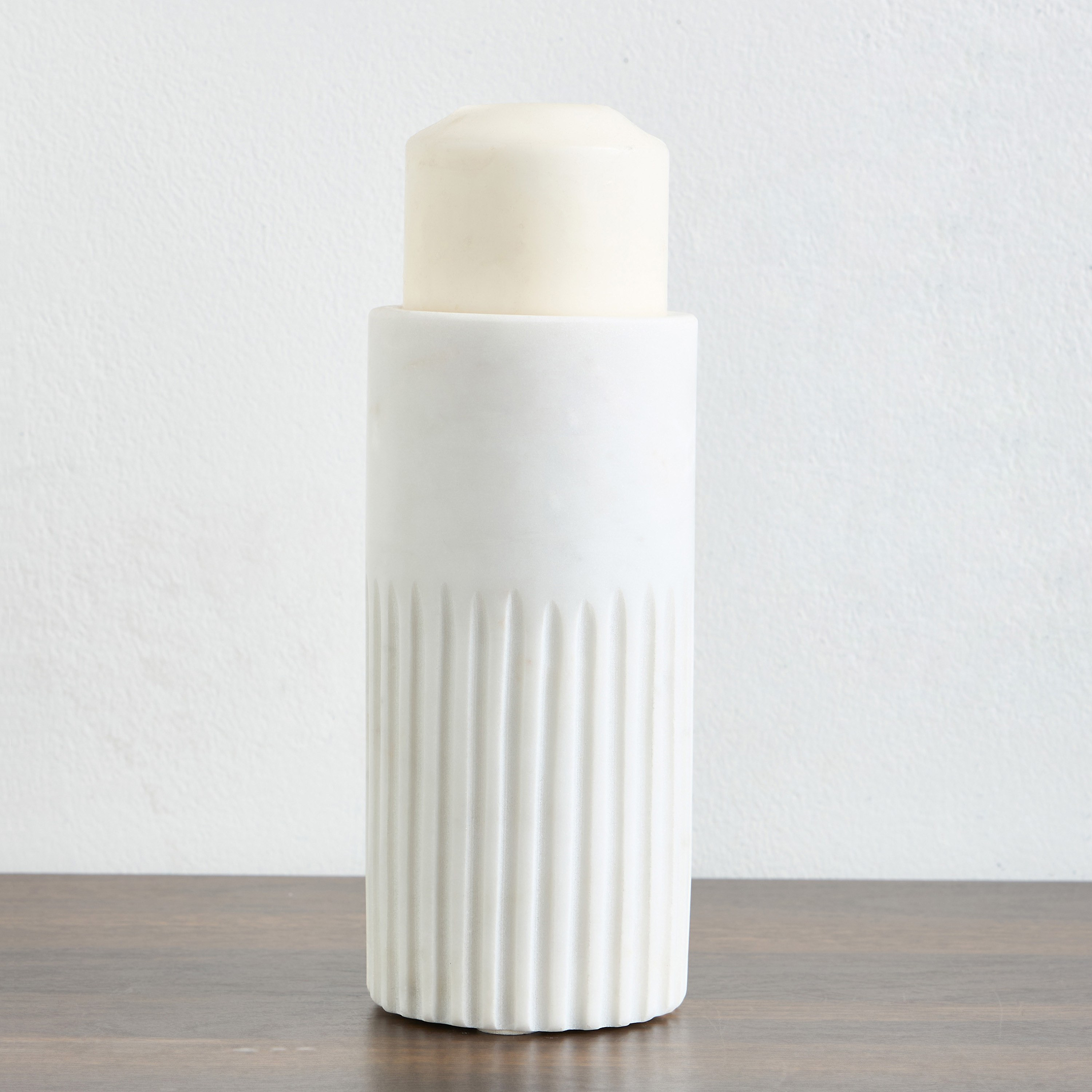 Qubba Pillar Candleholder - 20 cm-household-decor-candleholdersandlanterns-image-1