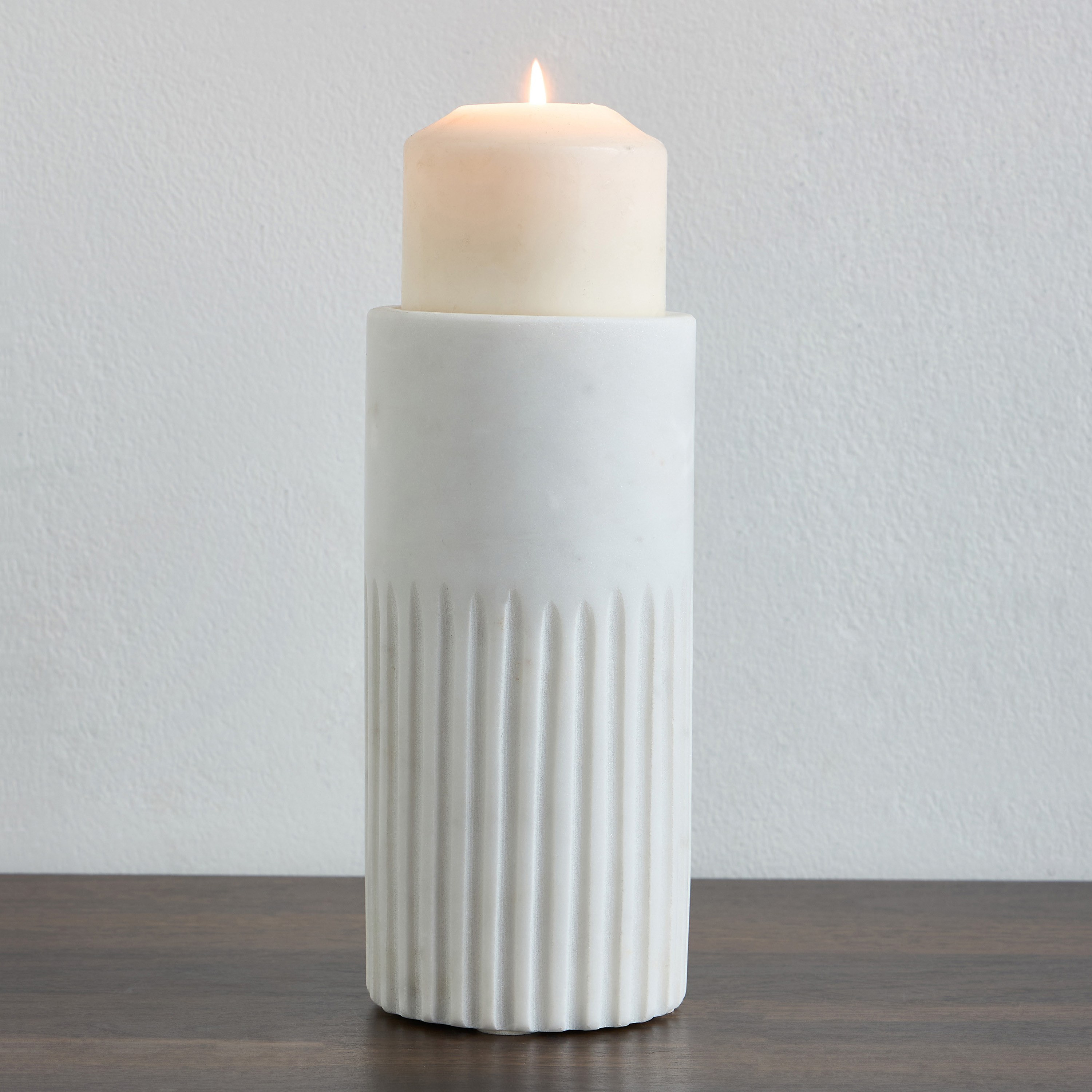 Qubba Pillar Candleholder - 20 cm-household-decor-candleholdersandlanterns-image-2