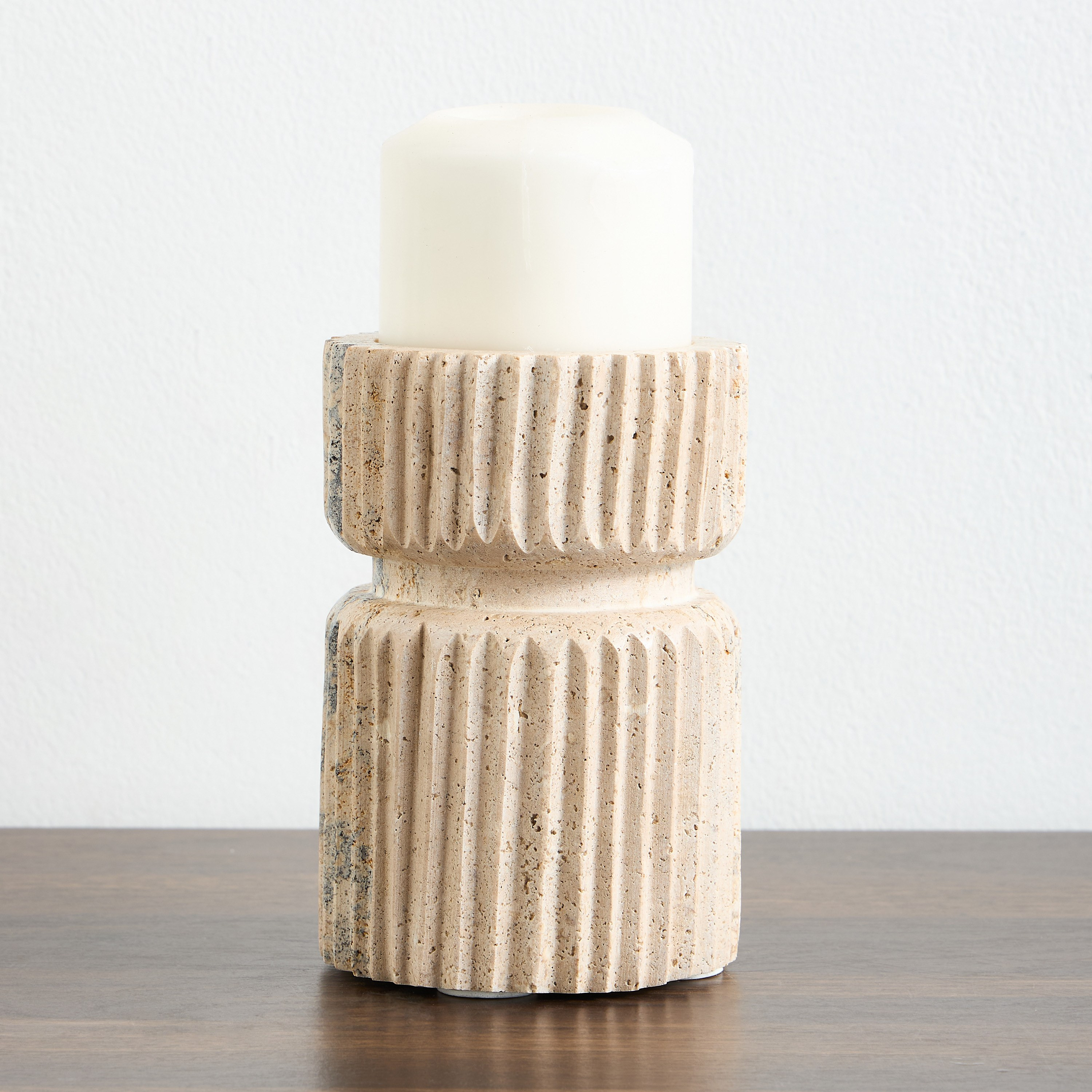 Qubba Pillar Candleholder - 15 cm-household-decor-candleholdersandlanterns-image-1