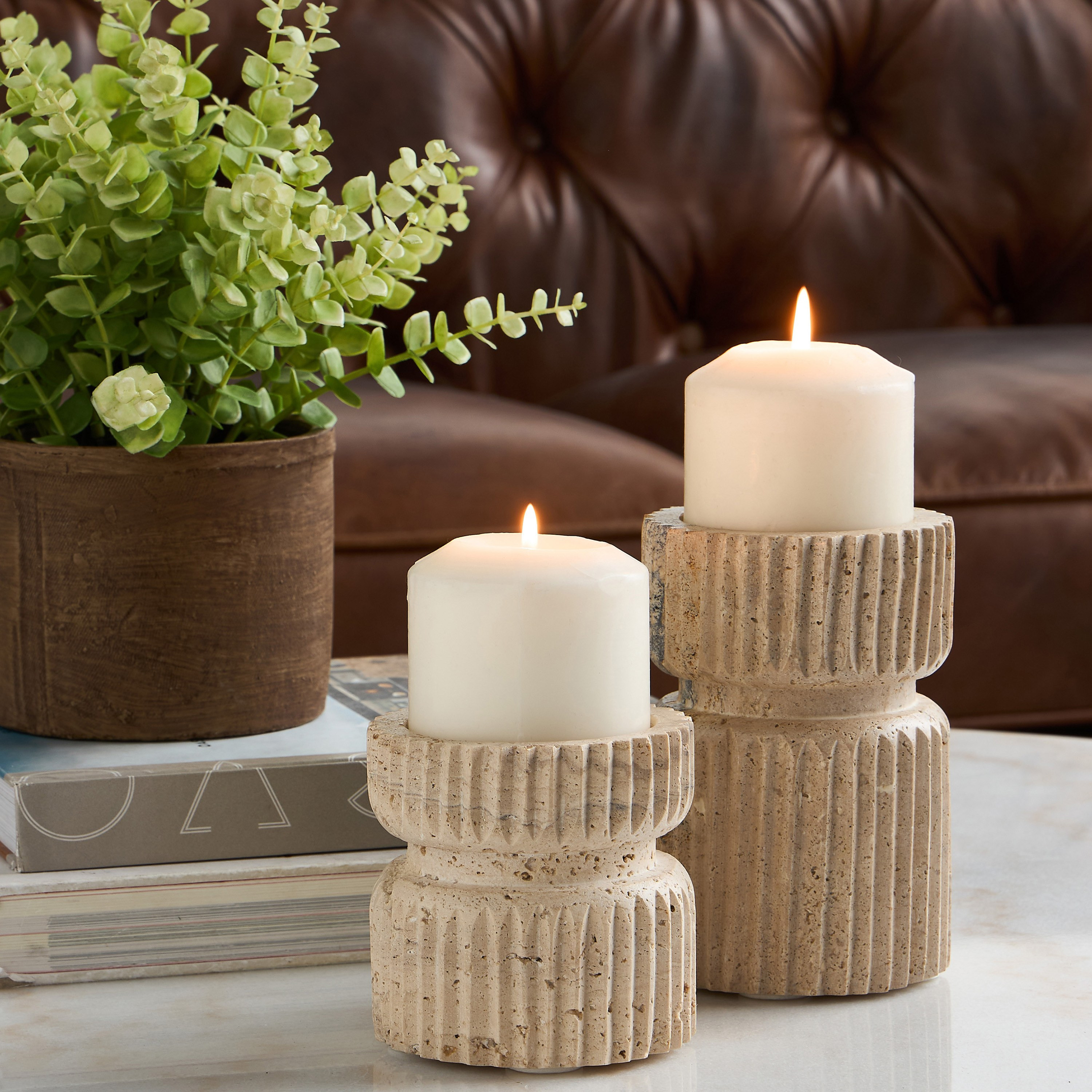 Qubba Pillar Candleholder - 15 cm-household-decor-candleholdersandlanterns-image-5