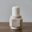 Raha Ribbed Pillar Candleholder-household-decor-candleholdersandlanterns-image-1