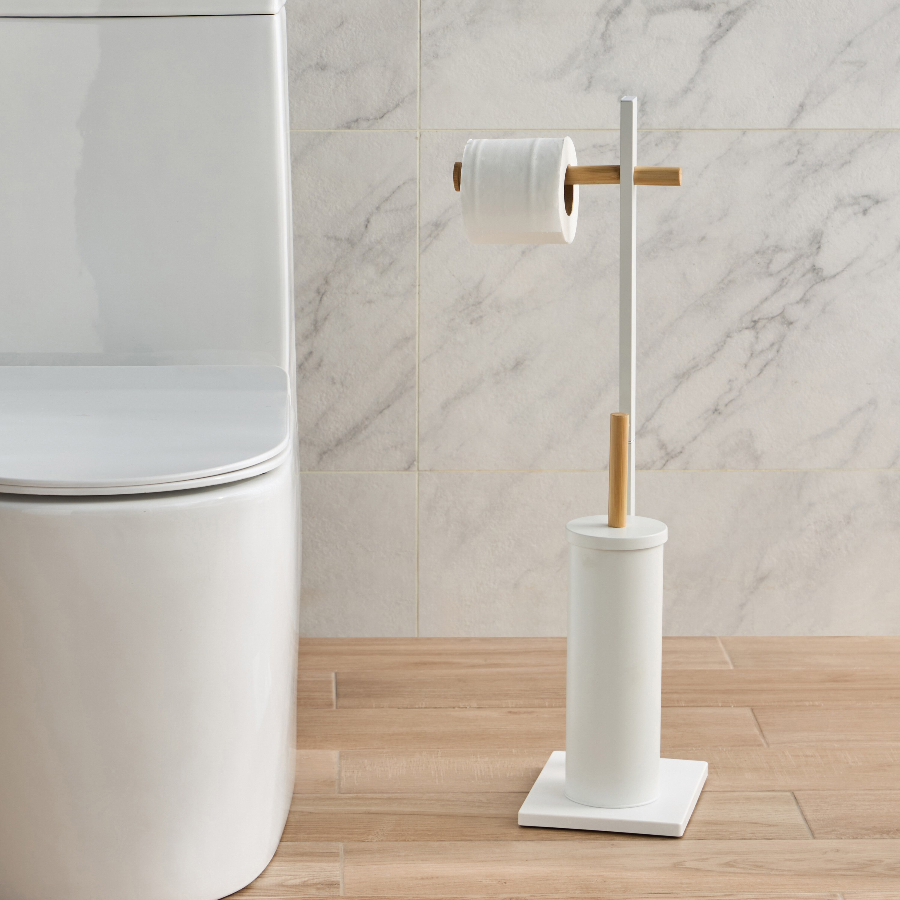 Kleen Toilet Brush Holder with Roll Stand-household-bathandlaundry-bathroomorganizing-toiletpaperholders-image-4