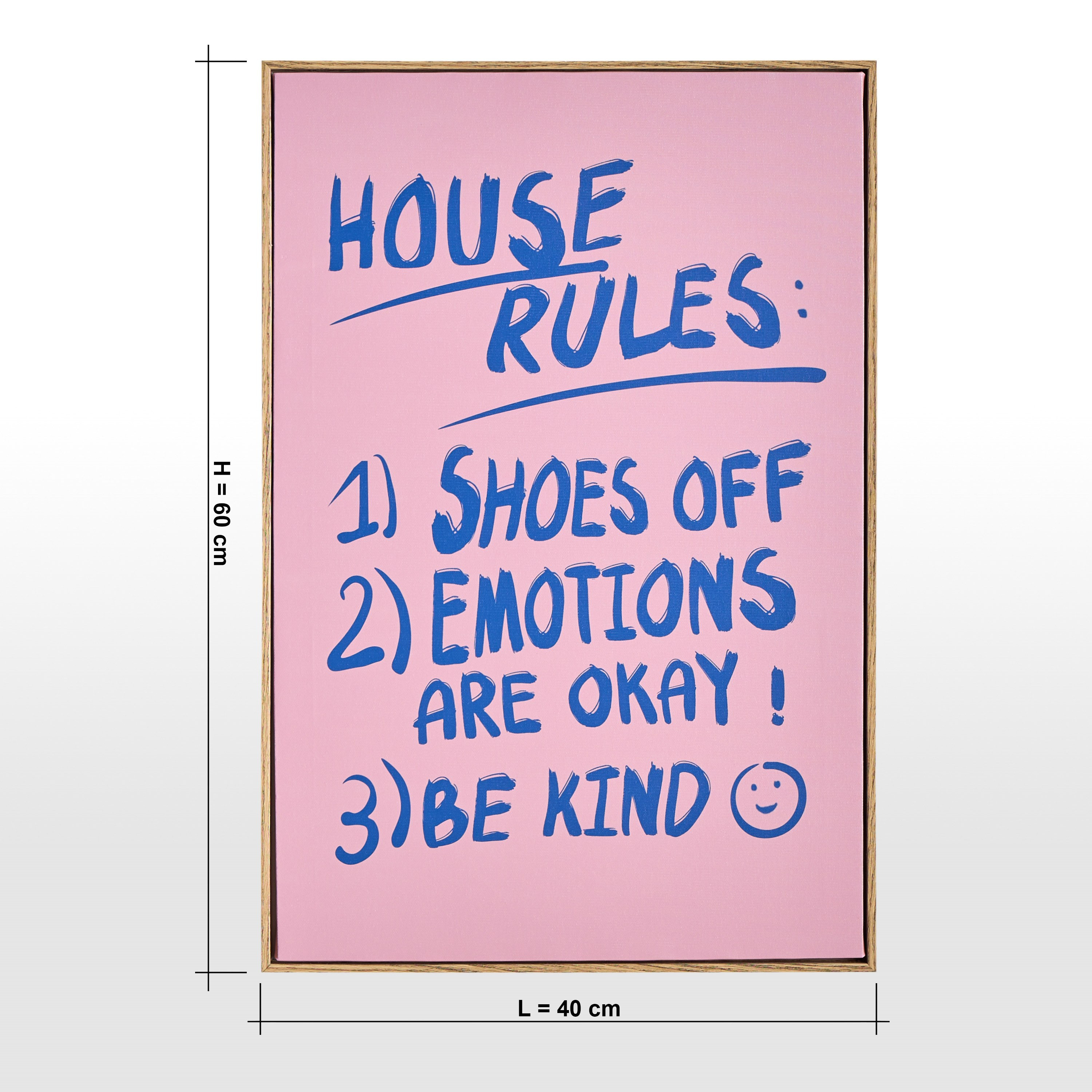 Guidelines Framed Canvas Wall Art - 40x60 cm-household-walldecorandmirrors-wallart-image-4