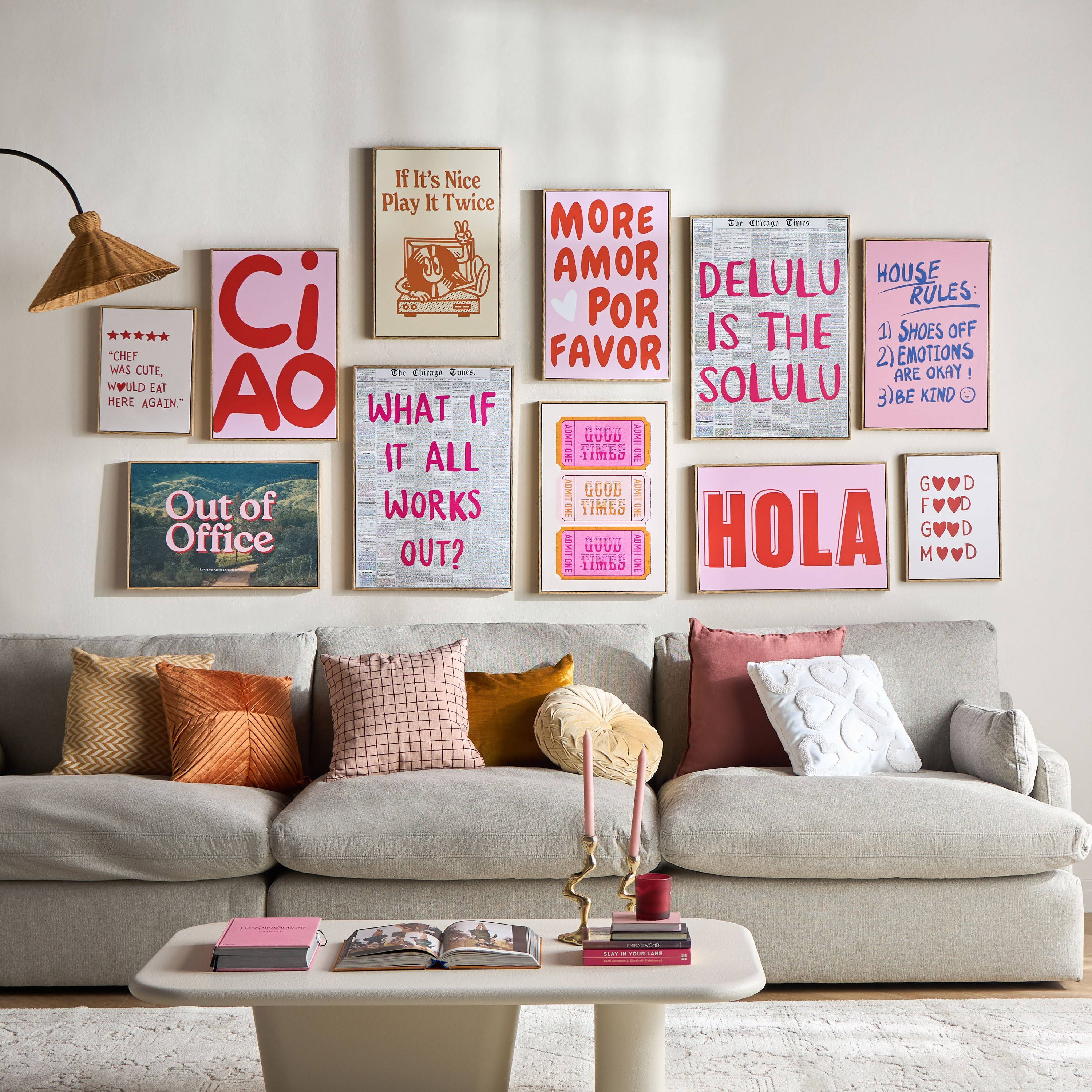 Hola Framed Canvas Wall Art - 40x60 cm-household-walldecorandmirrors-wallart-image-3