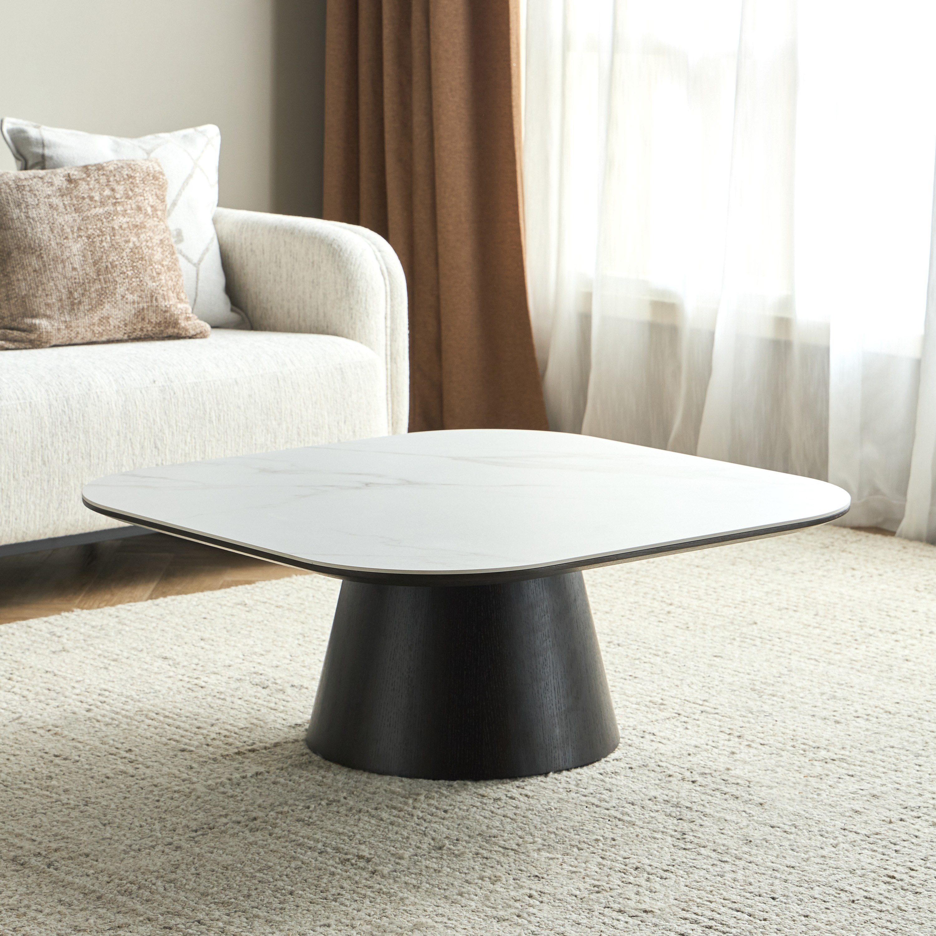 Mertis Ceramic Top Coffee Table