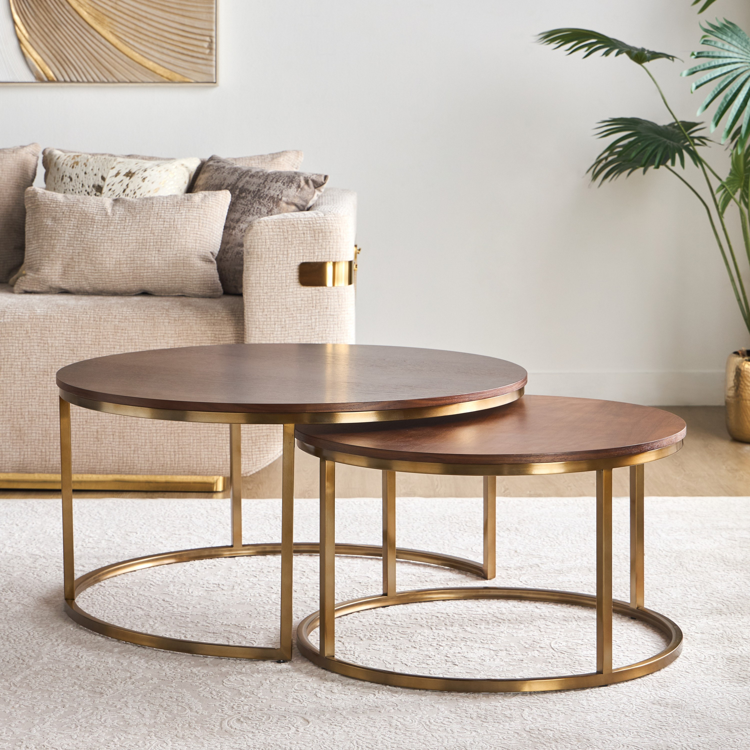 طاولة قهوة - سترافا - طقم من قطعتين-furniture-livingroom-coffeetables-image-1