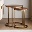 طقم طاولات متداخلة قطعتين بسطح رخامي - سترافا-furniture-livingroom-nestoftables-image-4
