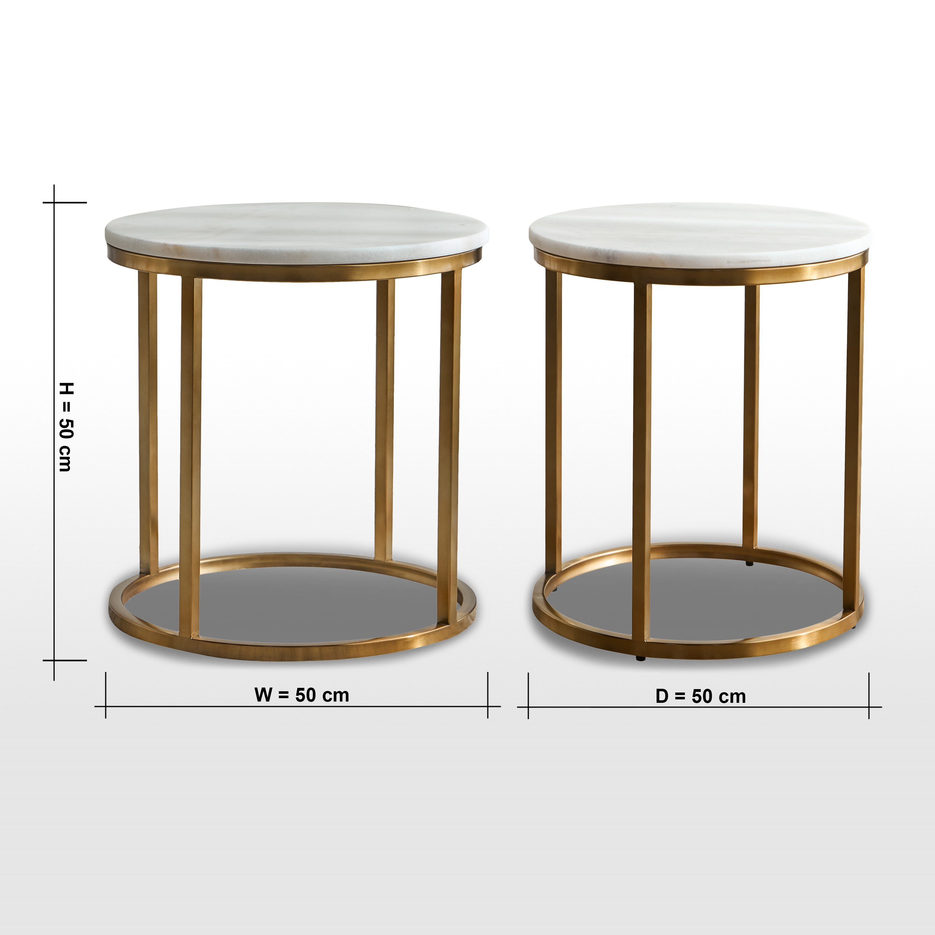 طاولة جانبية بسطح رخامي - سترافا-furniture-livingroom-sideandendtables-image-6