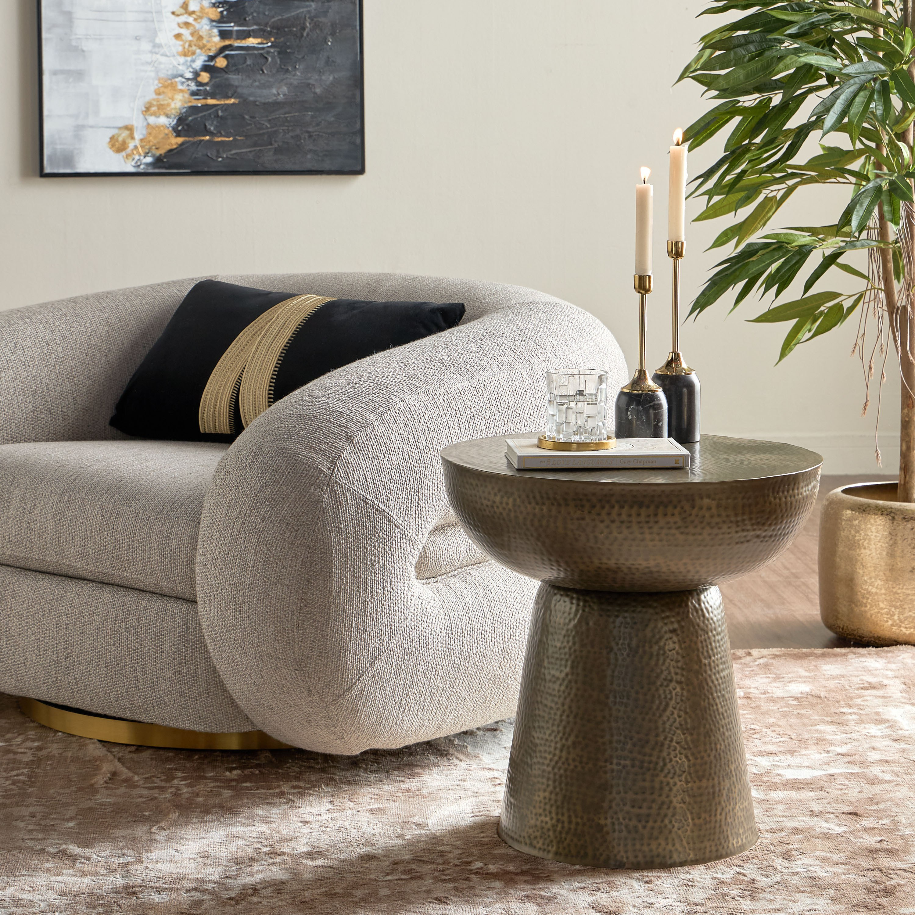 Shop Westfield Metal Top Side Table | Homecentre Oman