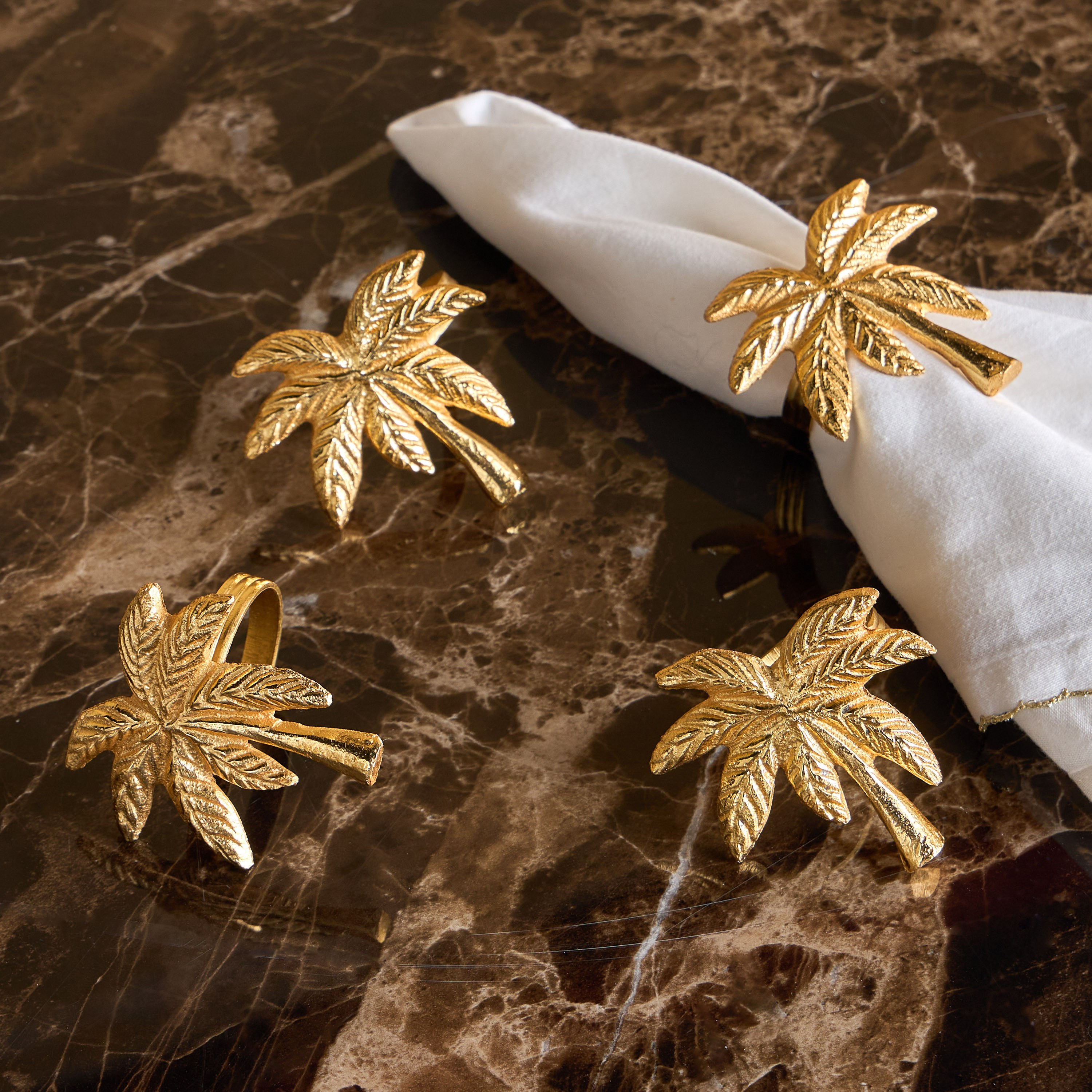 Tamara 4-Piece Napkin Ring Set - 5 cm-household-dining-tablelinen-napkinsandaccessories-image-1