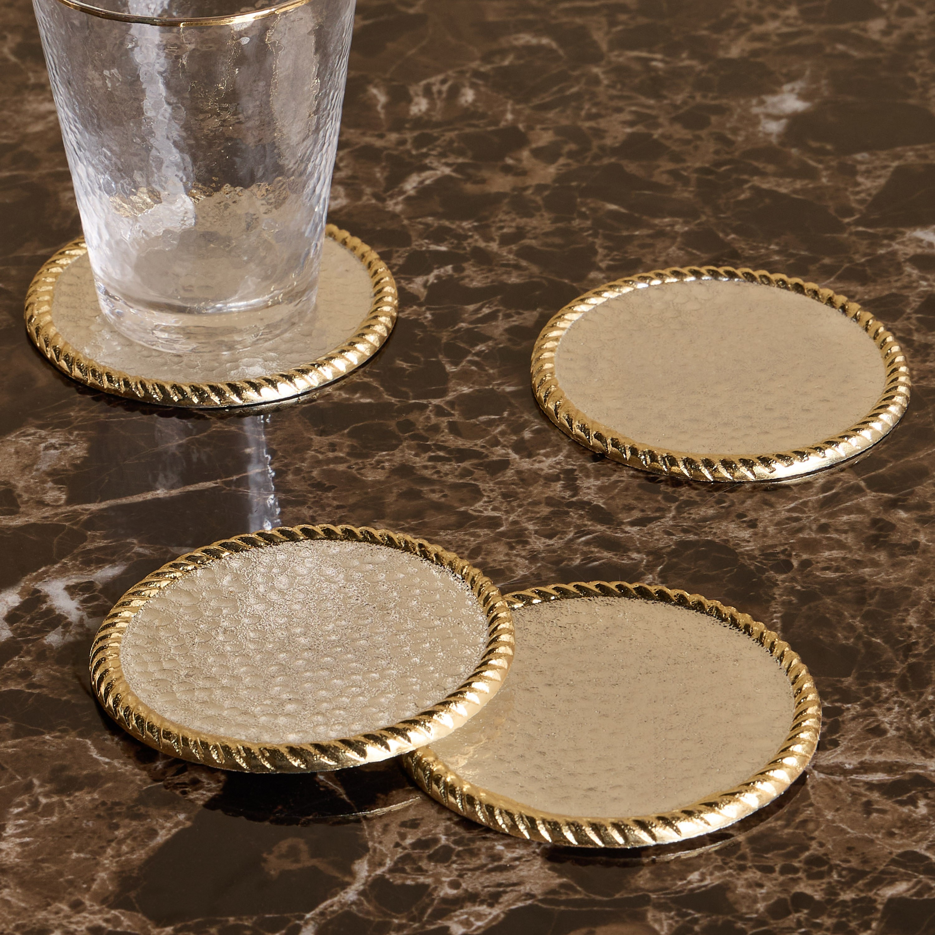 Tamara 4-Piece Coaster Set - 10x10 cm-household-dining-tablelinen-napkinsandaccessories-image-1