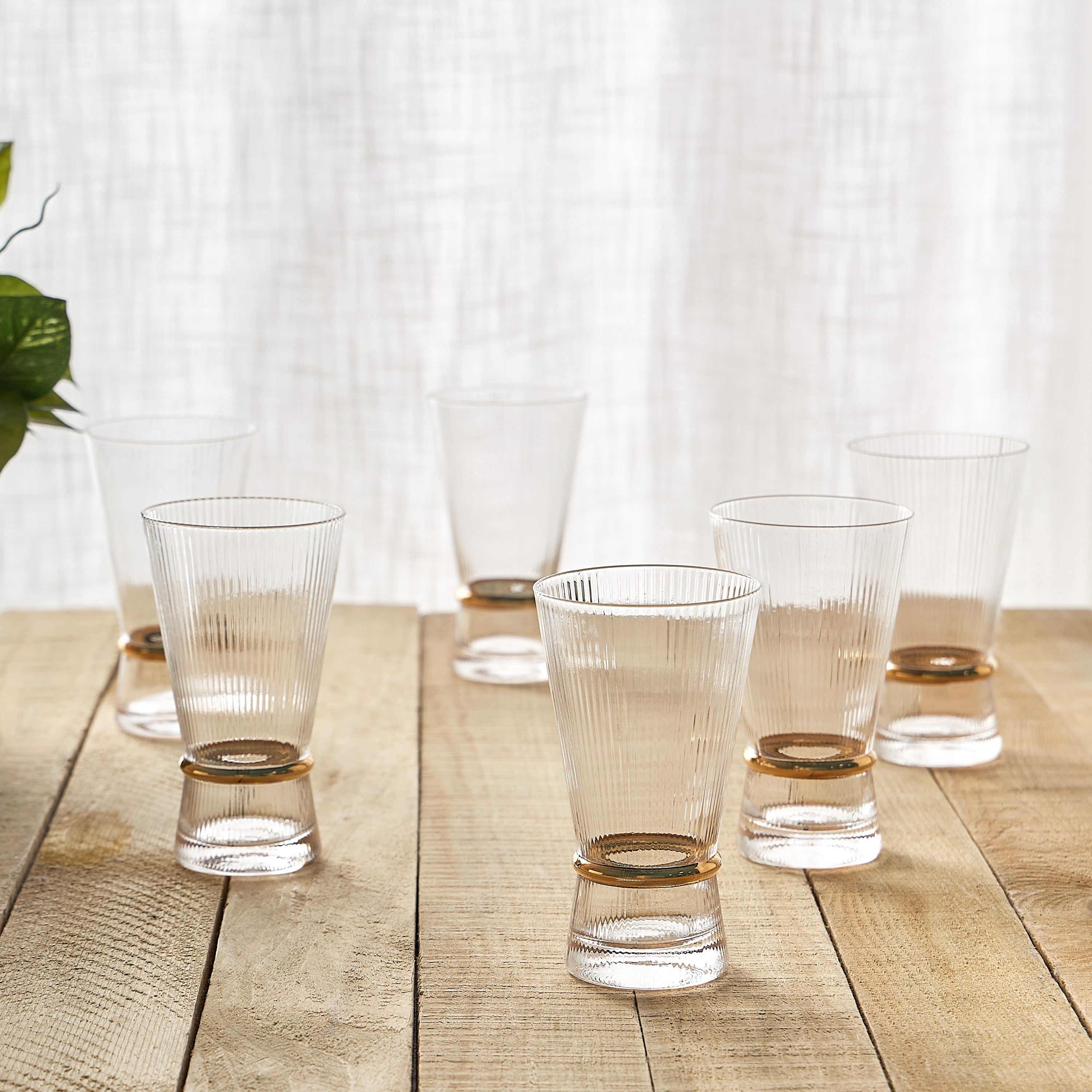 Nexus Luxe 6-Piece Hiball Glass Set - 320 ml-household-dining-glassware-drinkingglasses-image-1