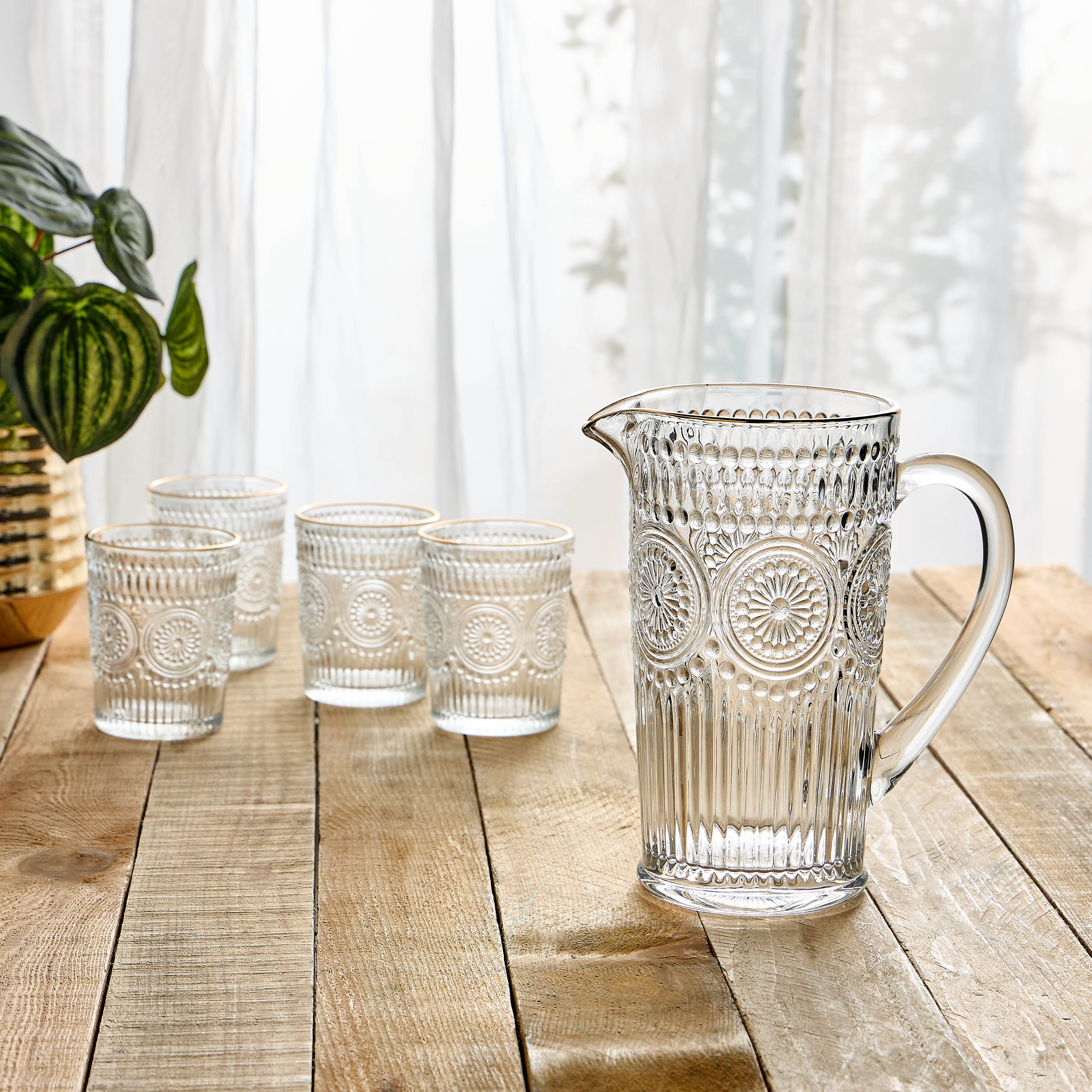 Walima Glass Jug - 970 ml-household-dining-drinkserveware-jugsdecantersandcarafes-image-3