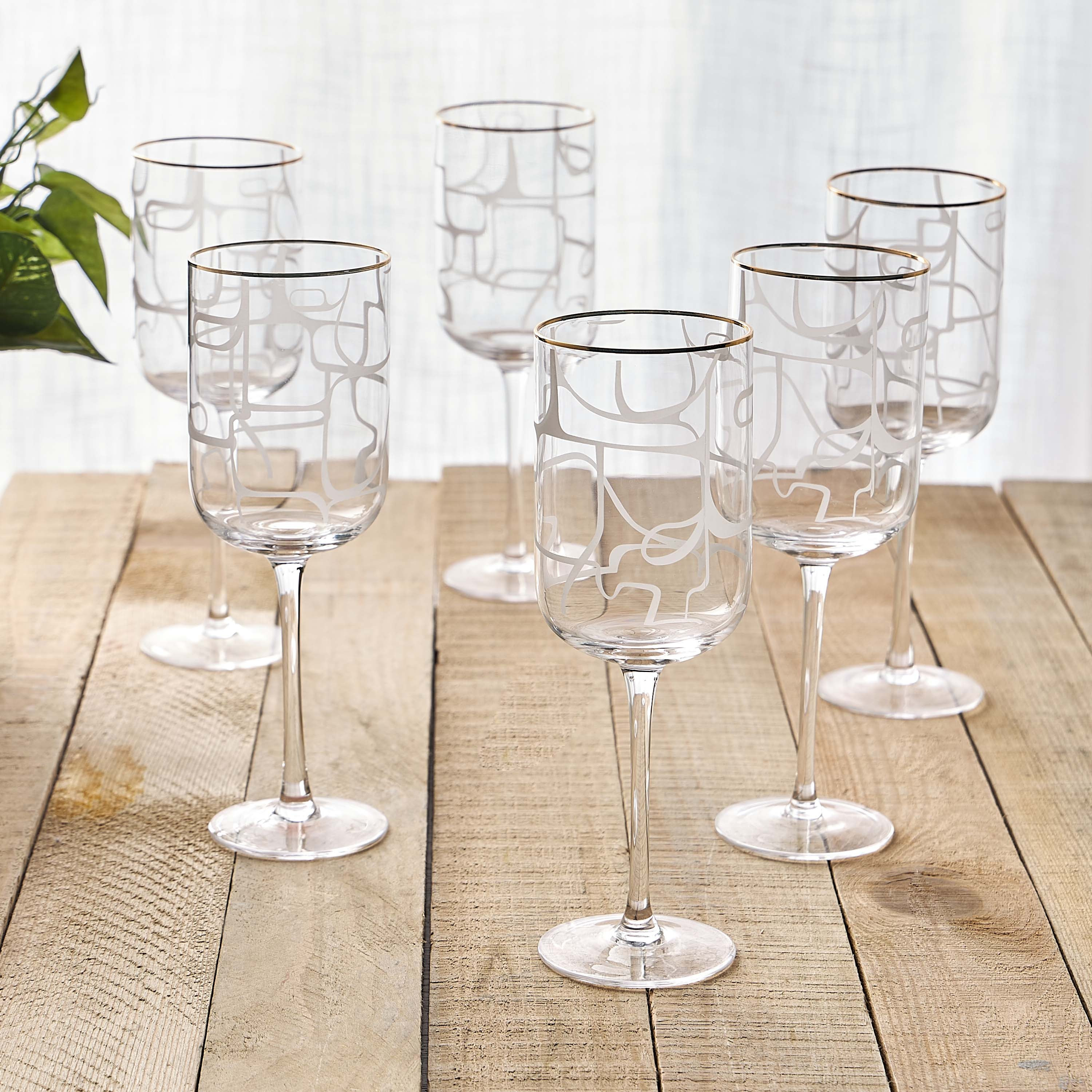 Amirah 6-Piece Stem Glass Set - 435 ml-household-dining-glassware-stemware-image-1