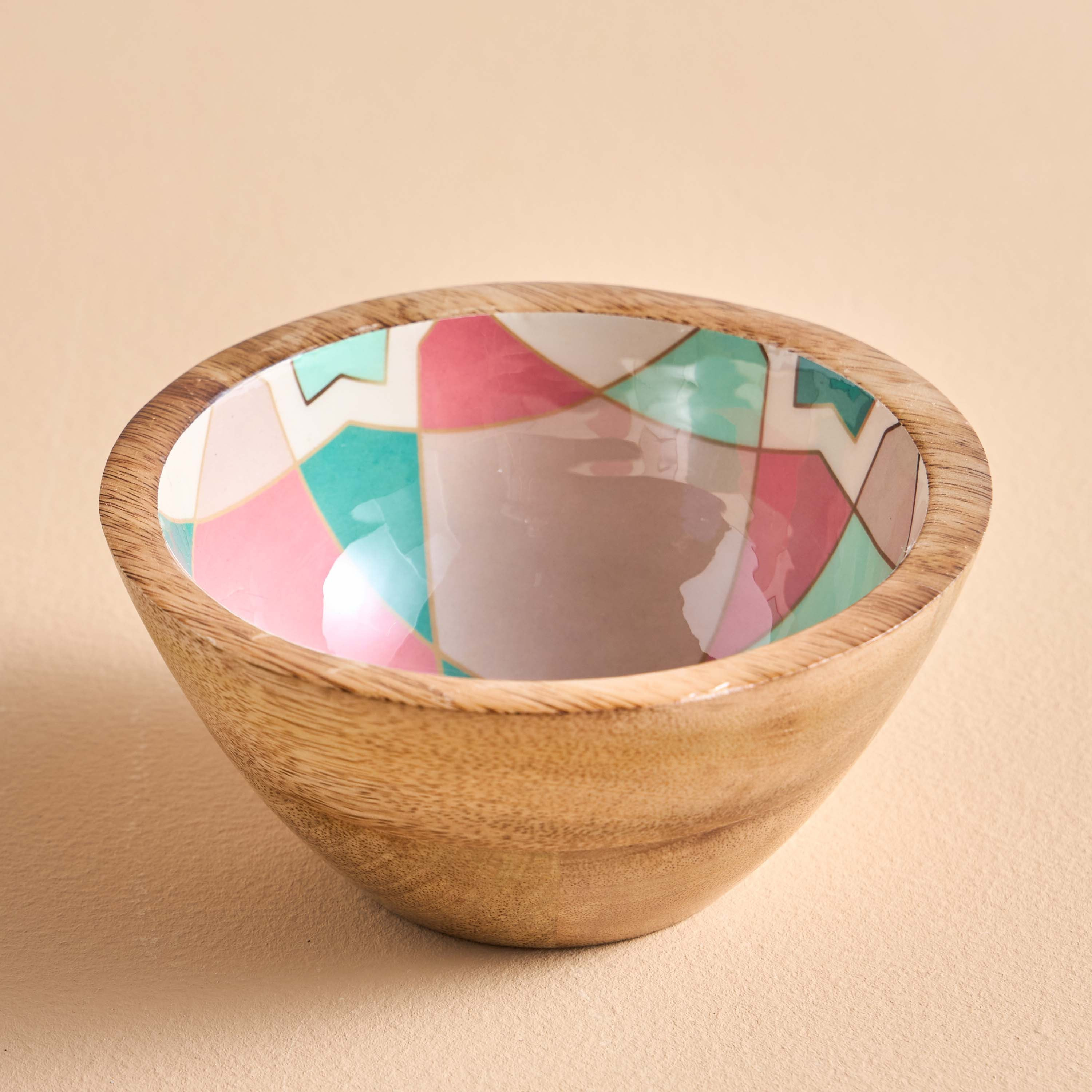 Tamara Wooden Bowl - 15 cm-household-dining-dinnerware-bowls-image-1