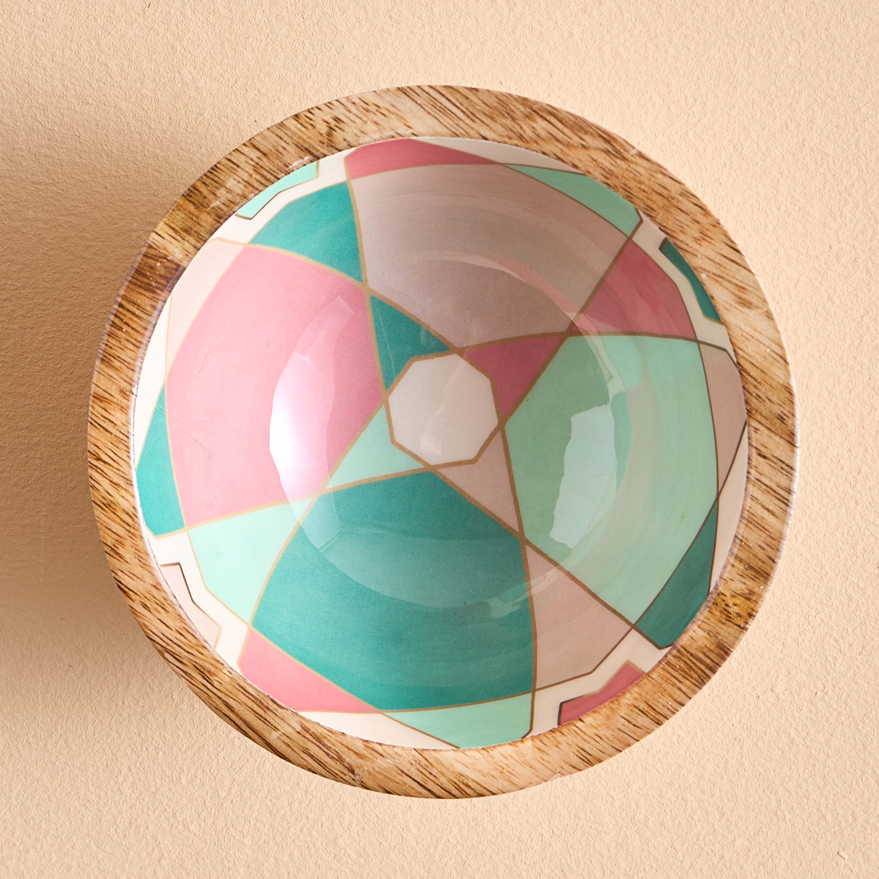 Tamara Wooden Bowl - 15 cm-household-dining-dinnerware-bowls-image-2