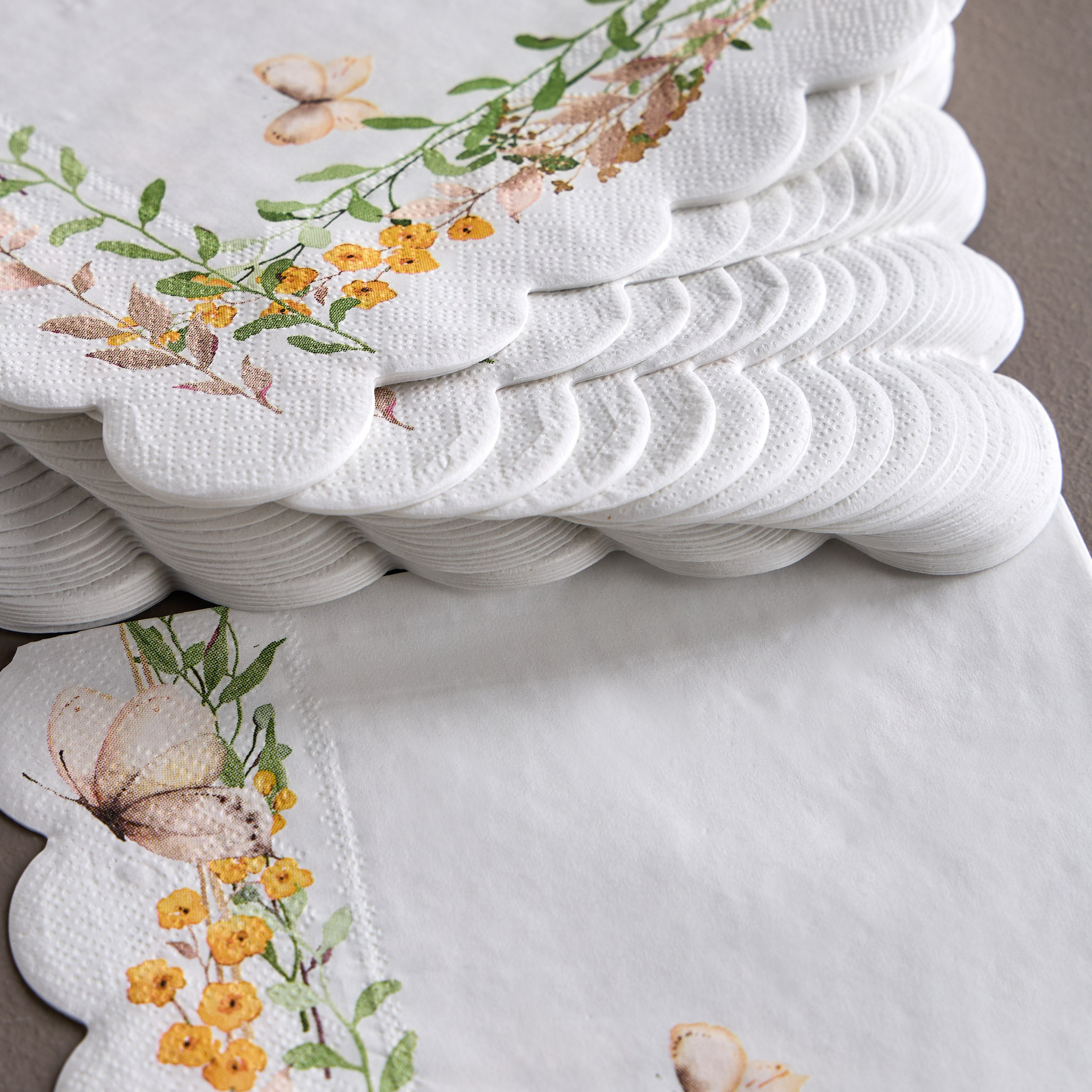 Borderbloom Scallop 30-Piece Napkin Set - 33x33 cm-household-dining-tablelinen-napkinsandaccessories-image-2