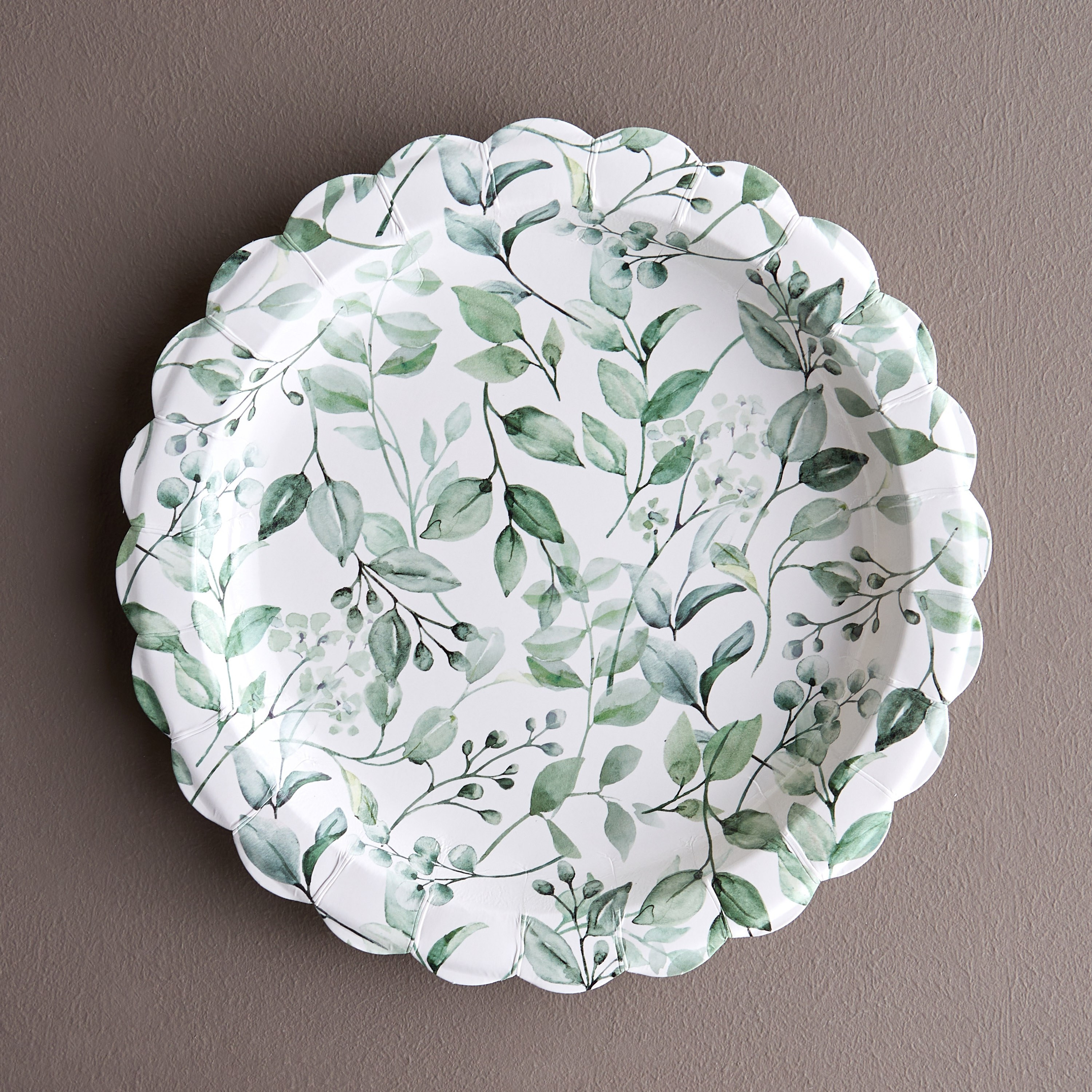 طقم صحون عشاء للاستعمال مرة واحدة من لب الخشب 10 قطع - إليبس - 27 سم-household-dining-dinnerware-plates-image-1