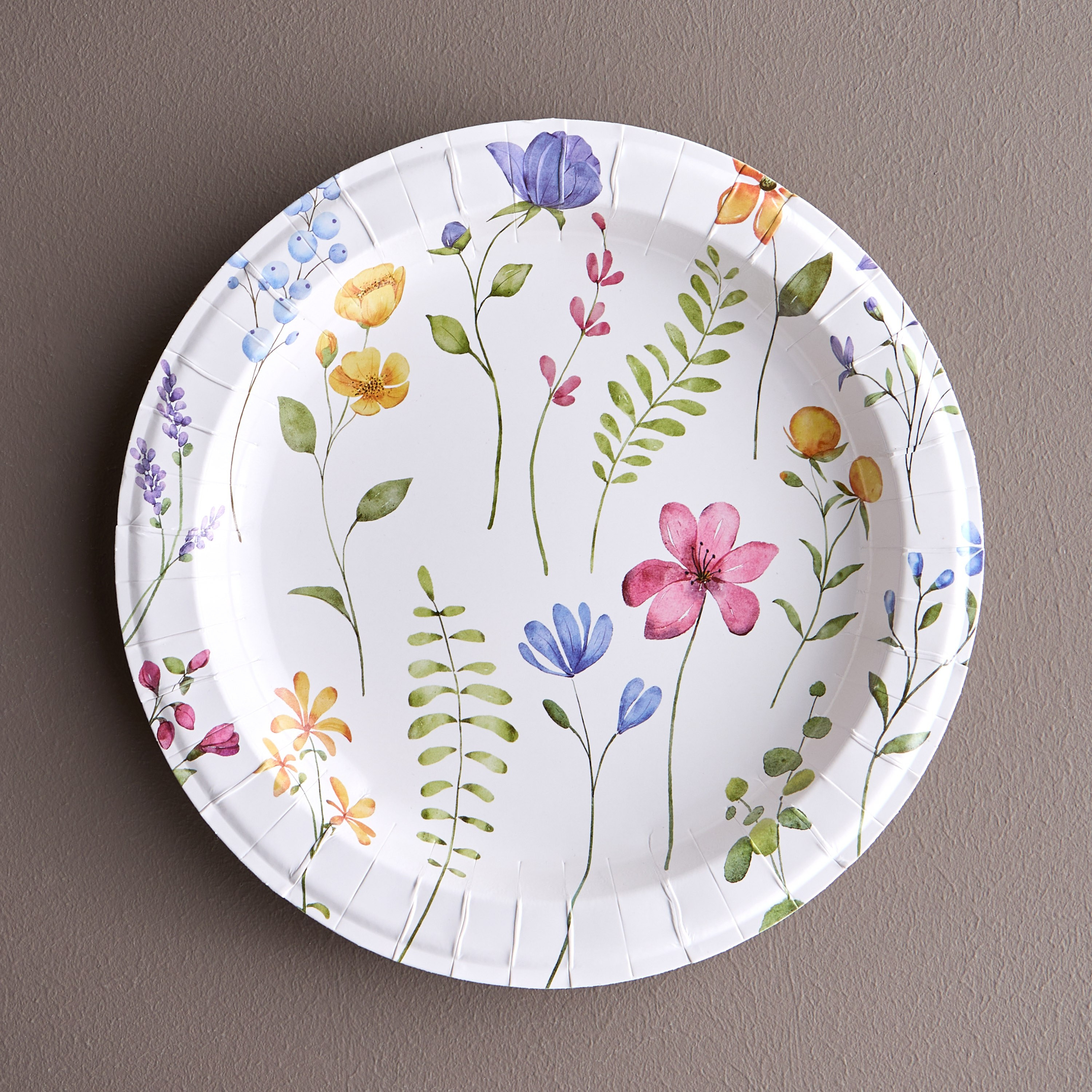 طقم صحون عشاء للاستعمال مرة واحدة 10 قطع - شاور بلوم - 27 سم-household-dining-dinnerware-plates-image-1